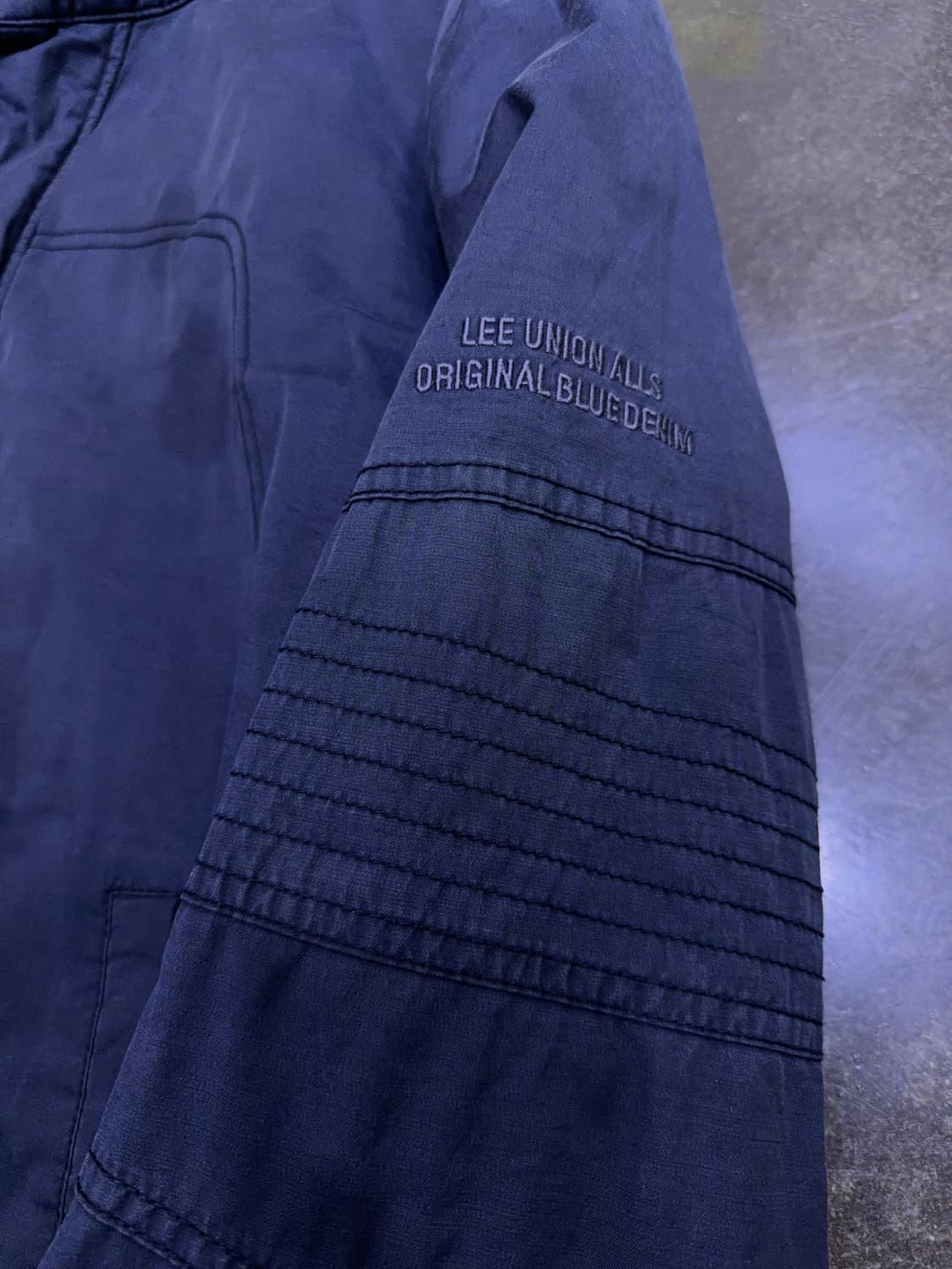 Lee 유니온 빈티지 2레이어 싱글 블루종 자켓 네이비 95 상품이미지6