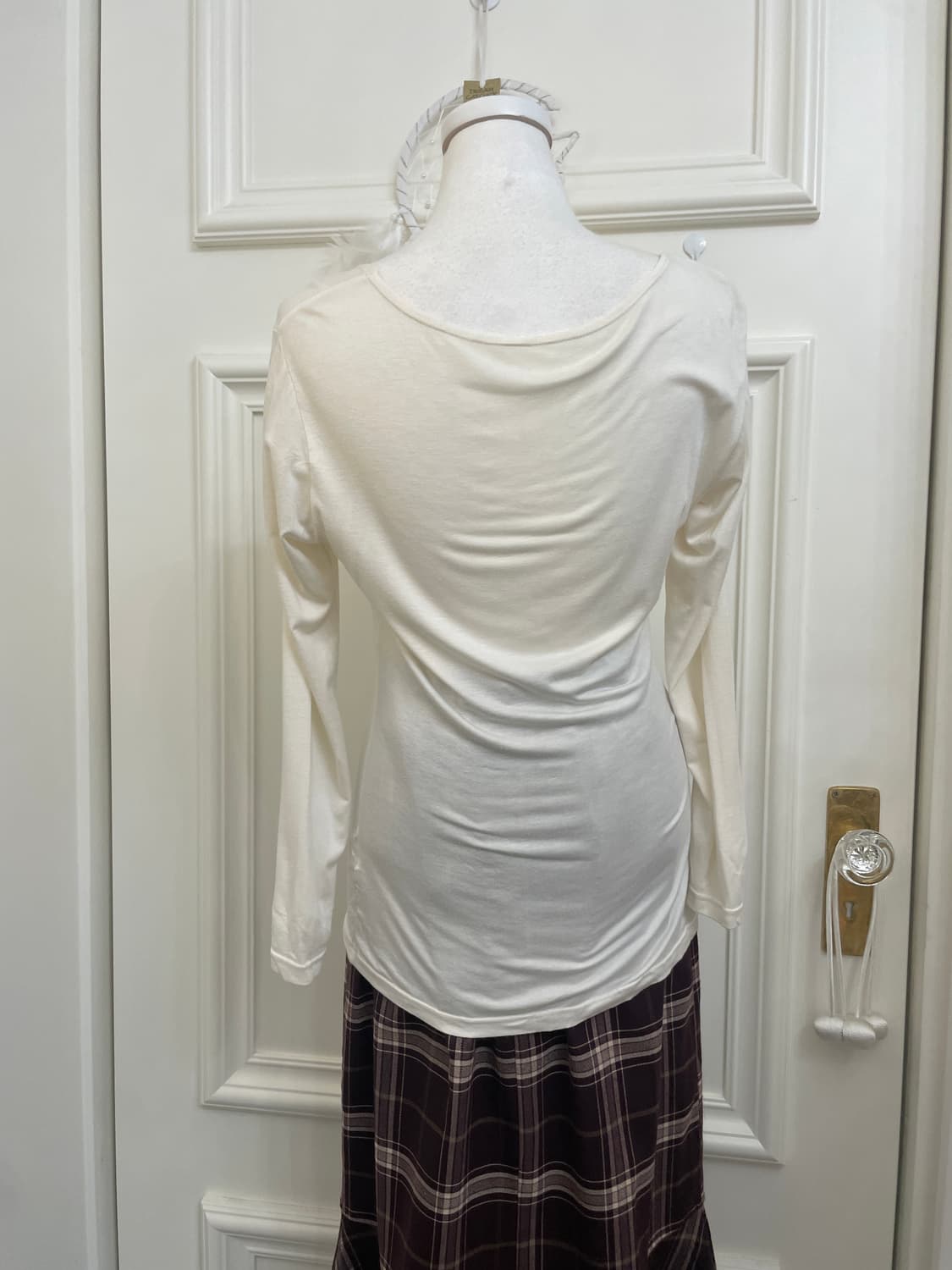 ivory basic inner span top(size-M) 상품이미지3