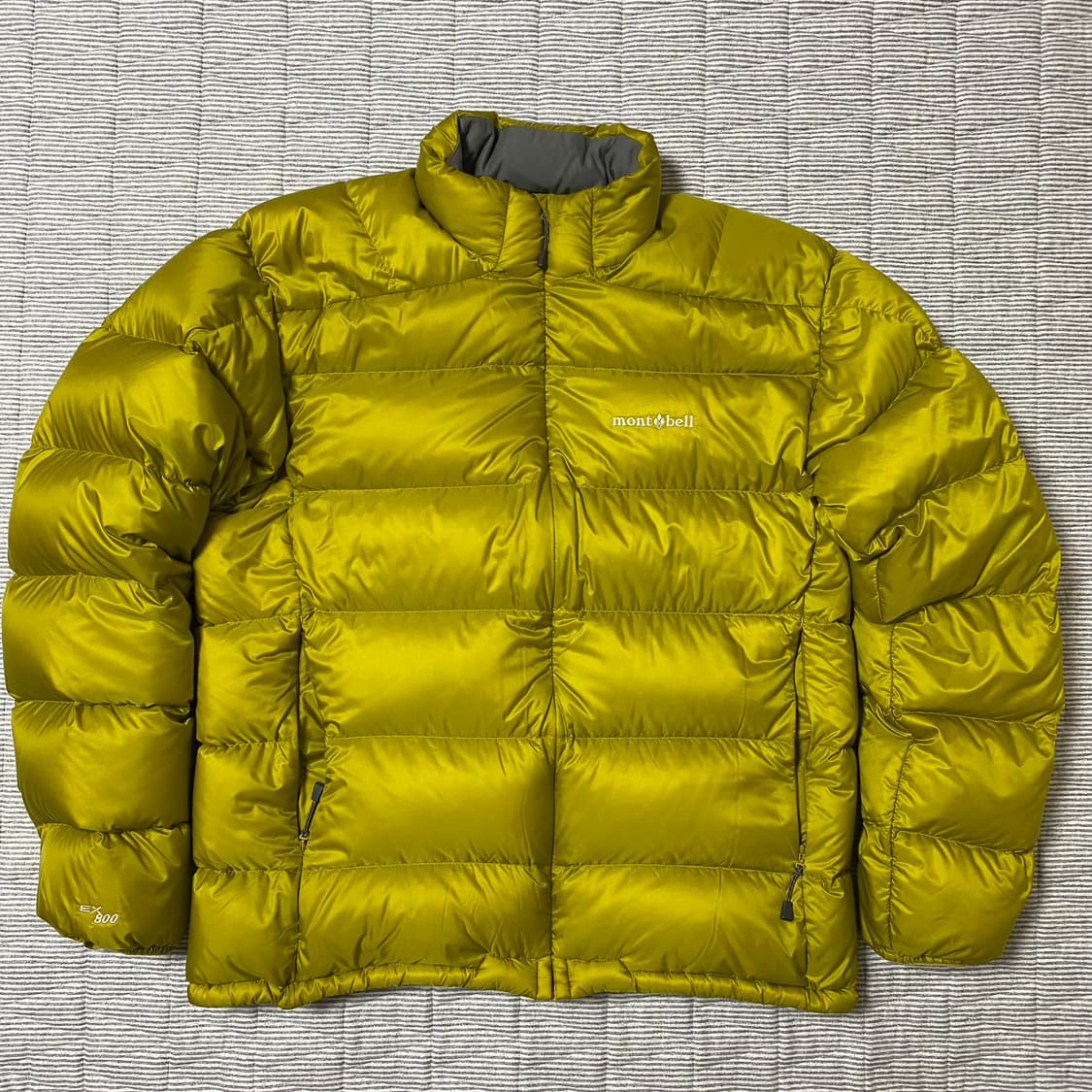 몽벨 라이트 알파인 다운 자켓 패딩 오일 옐로우 XL 상품이미지1