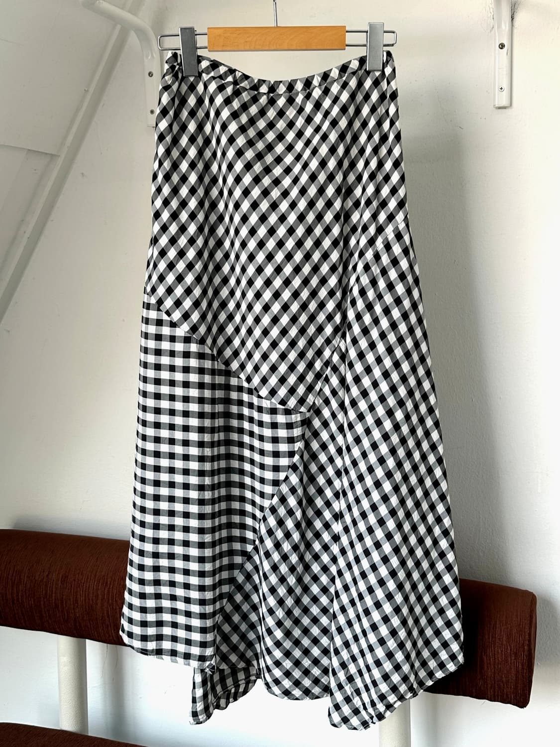 High count rayon tencel  panel skirt 상품이미지4