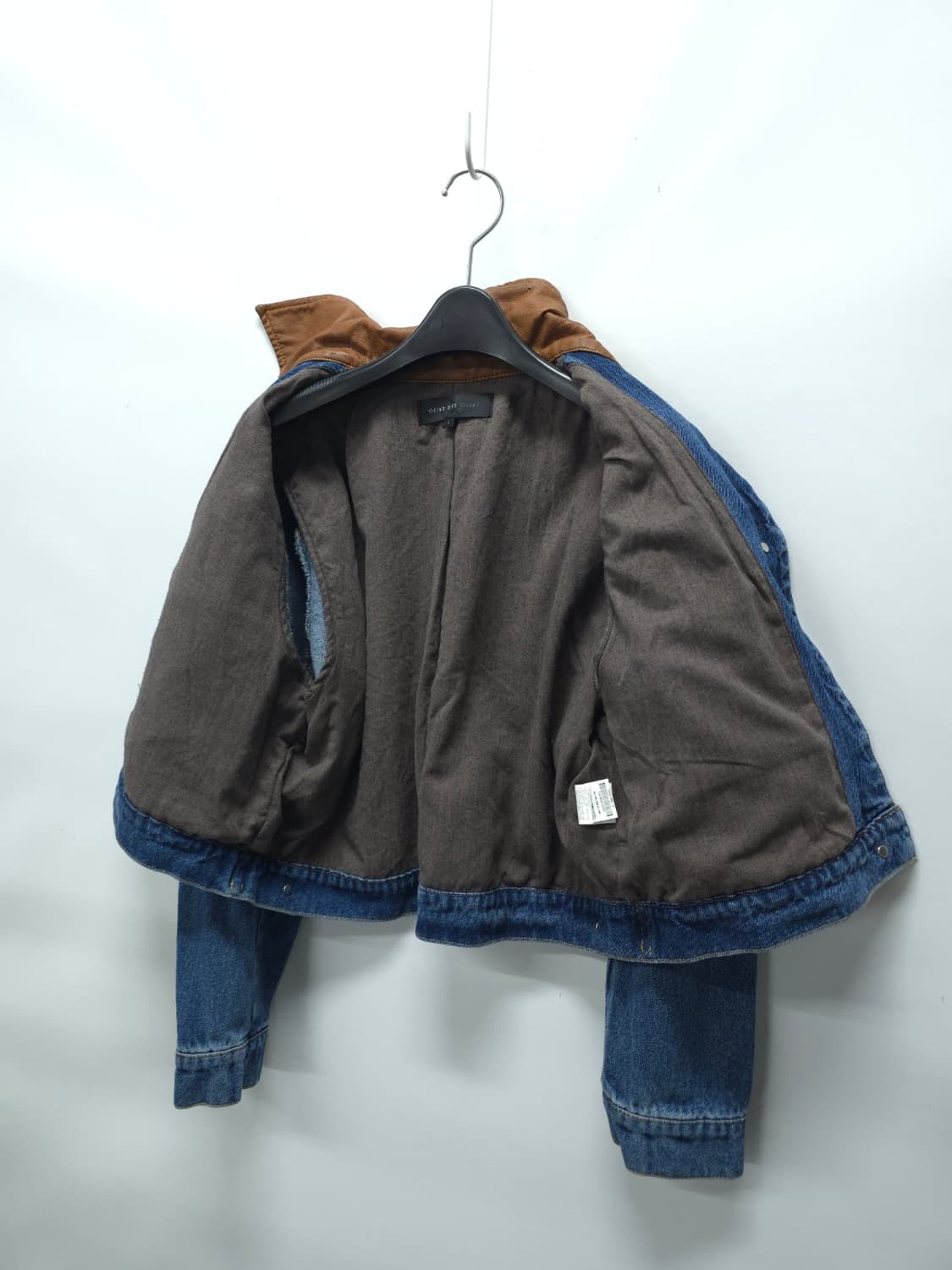 올리브데올리브 여성 레더배색 봄가을 청자켓 ( 여성55~55반 ) 상품이미지9