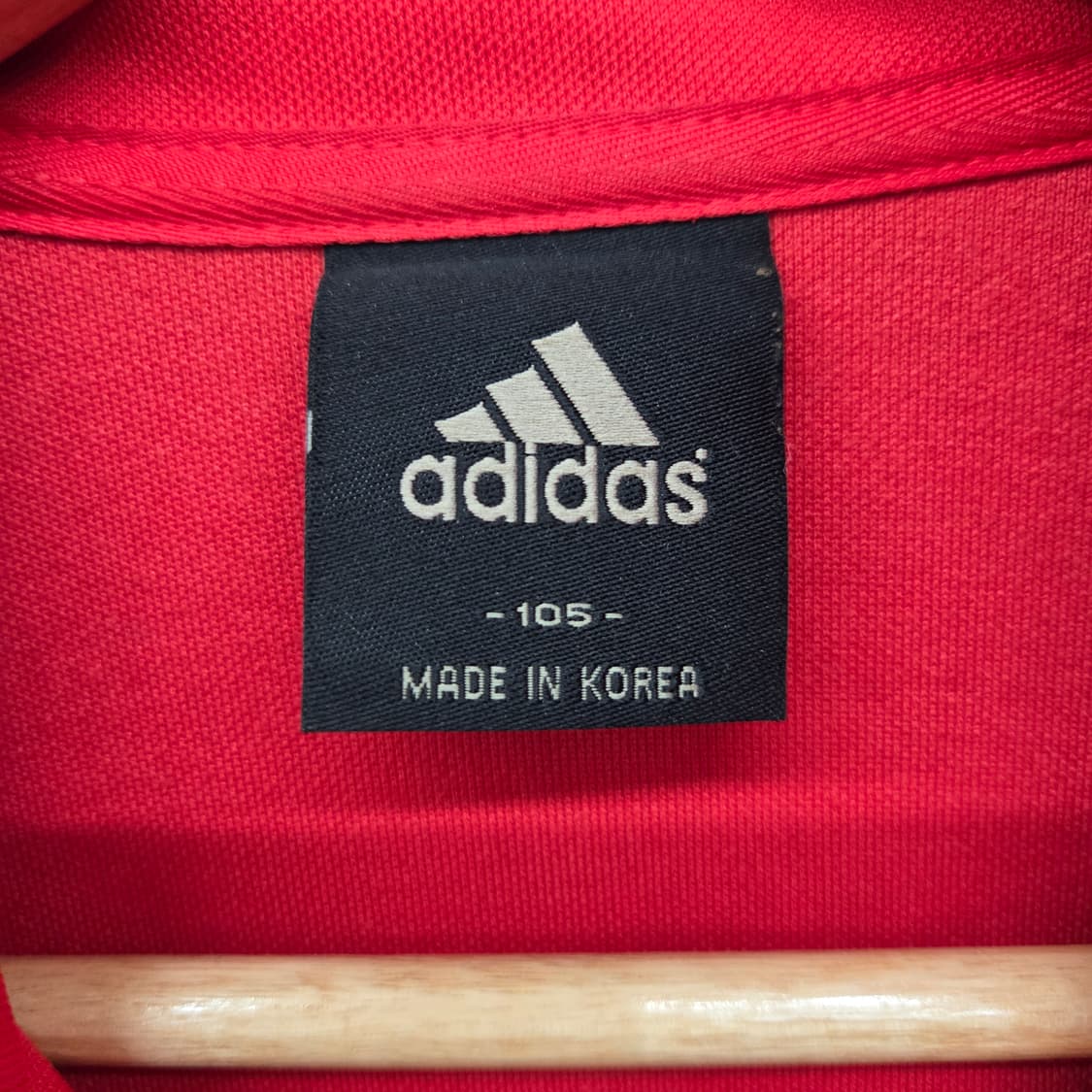 아디다스 삼선 트랙탑 레드 블루 배색 남XL 상품이미지4