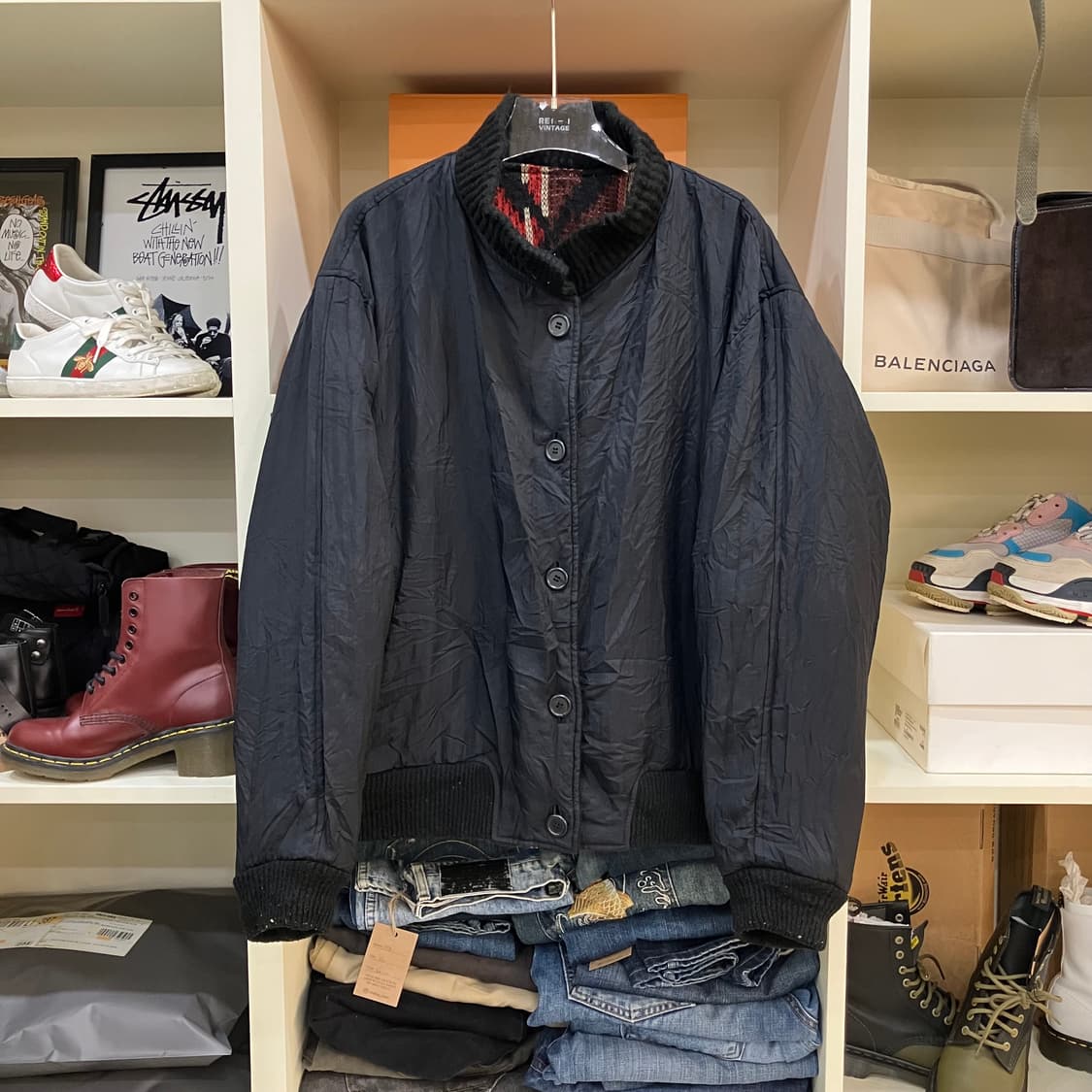 이세이미야케 리버시블 울 가디건 M 상품이미지5