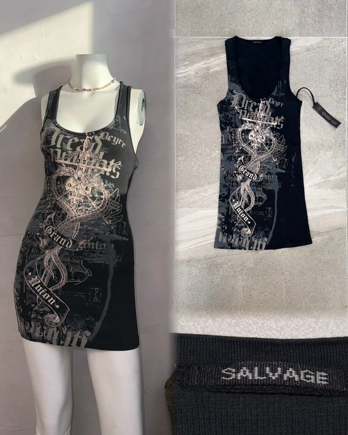 SALVAGE black oldschool punk mini ops  상품이미지1