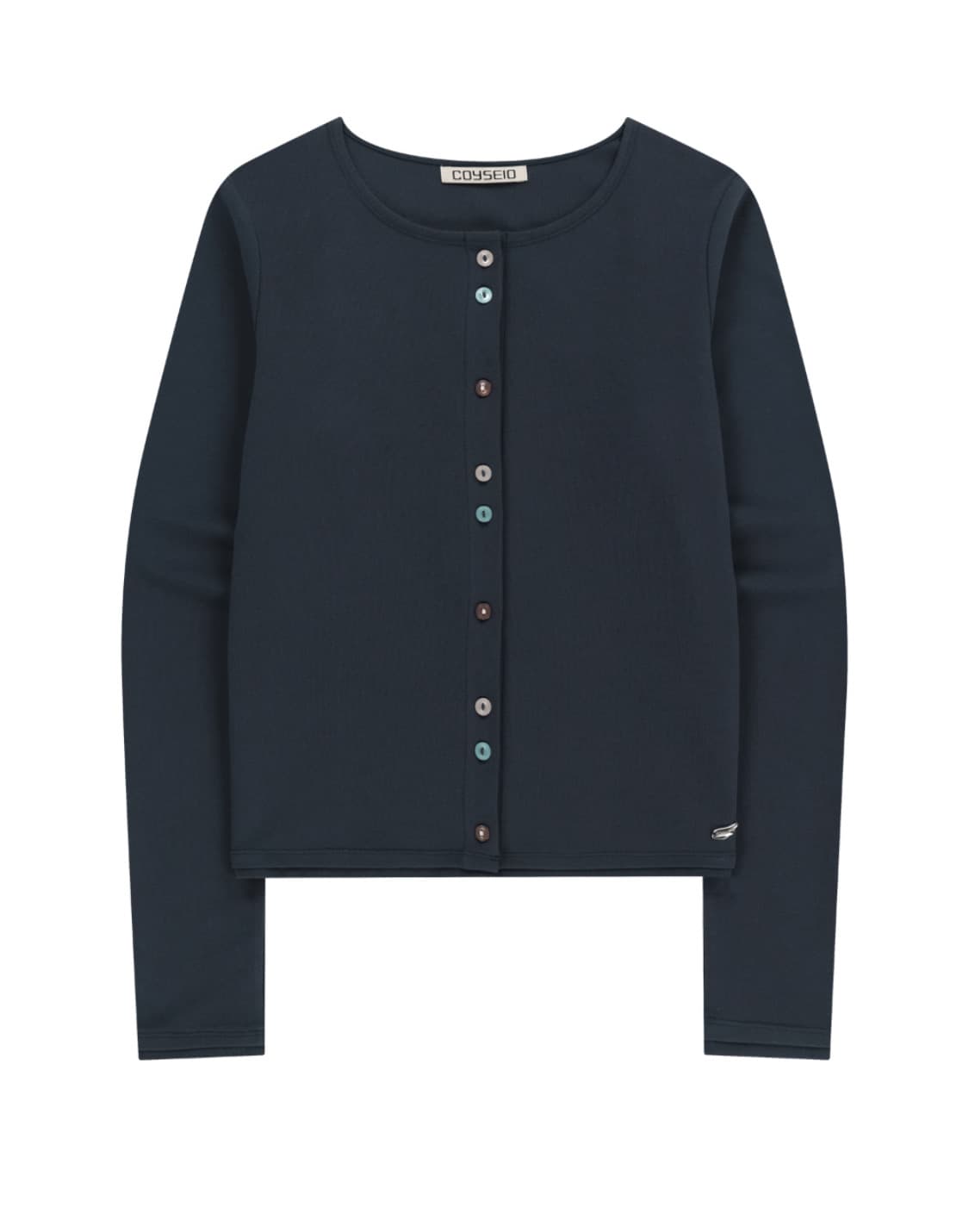 코이세이오 로우 엣지 가디건 네이비 RAW EDGE CARDIGAN 상품이미지1