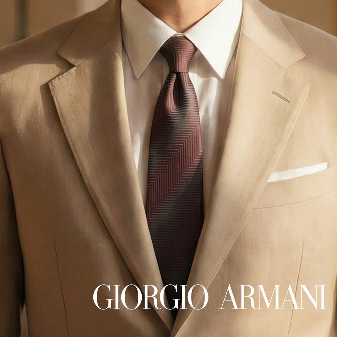 조르지오 아르마니 실크 와인 헤링본 넥타이 9.2cm A등급 K1802
 상품이미지1