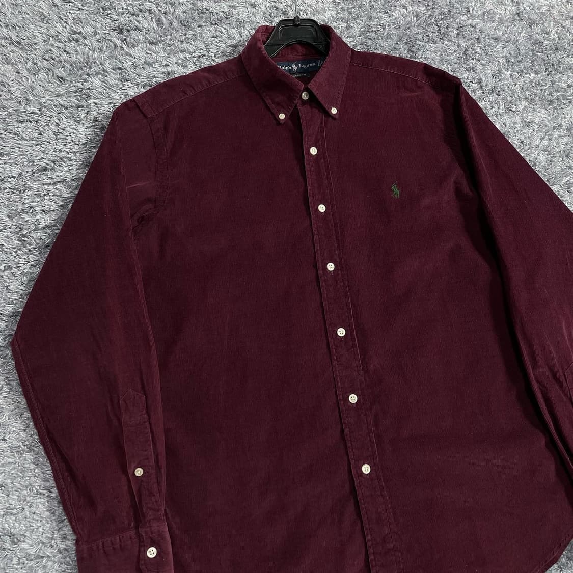 폴로 와인 코듀로이 솔리드 셔츠 상품이미지3