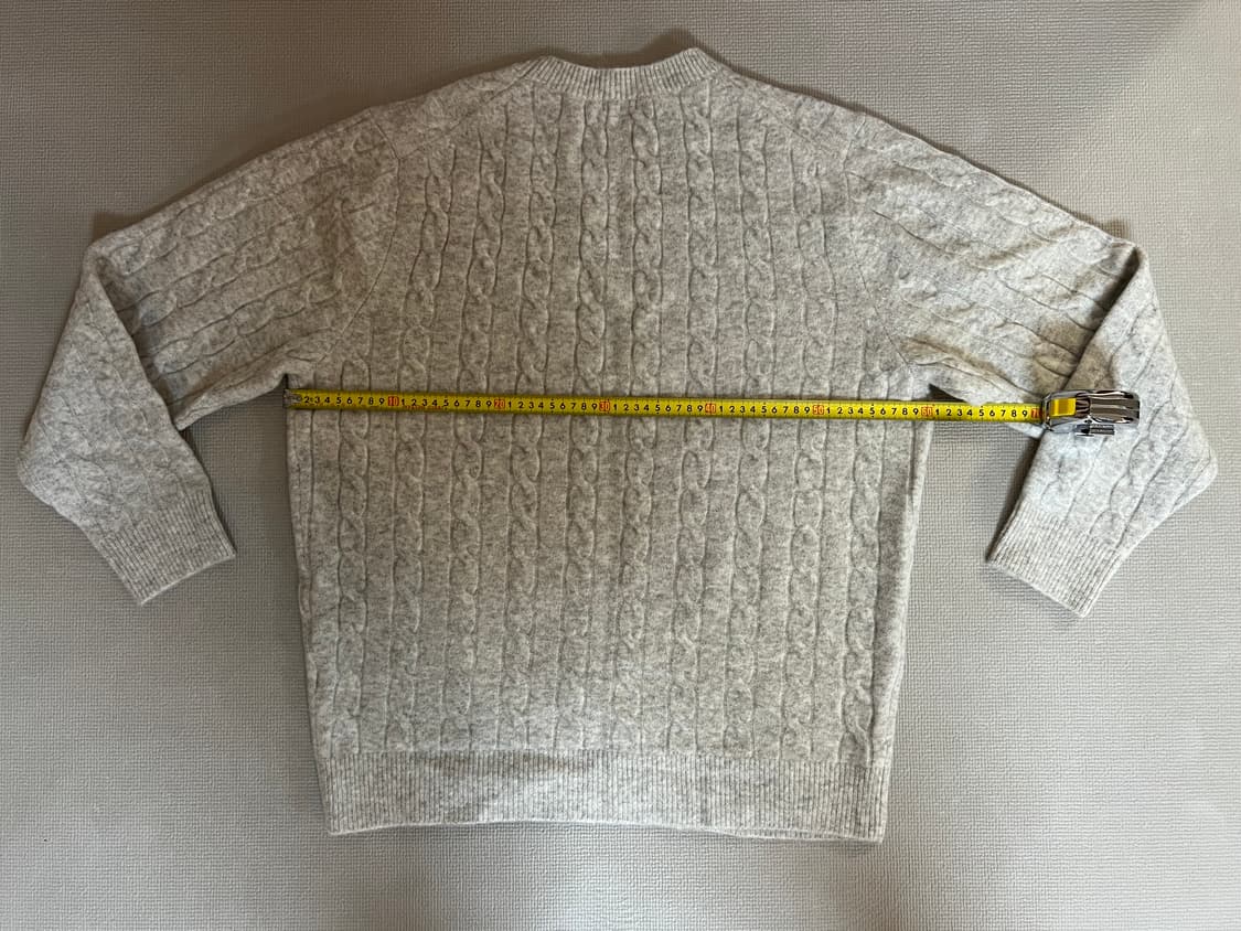 무료배송 1회 착용 - 유니클로 니트(라이트 그레이) XL 상품이미지5