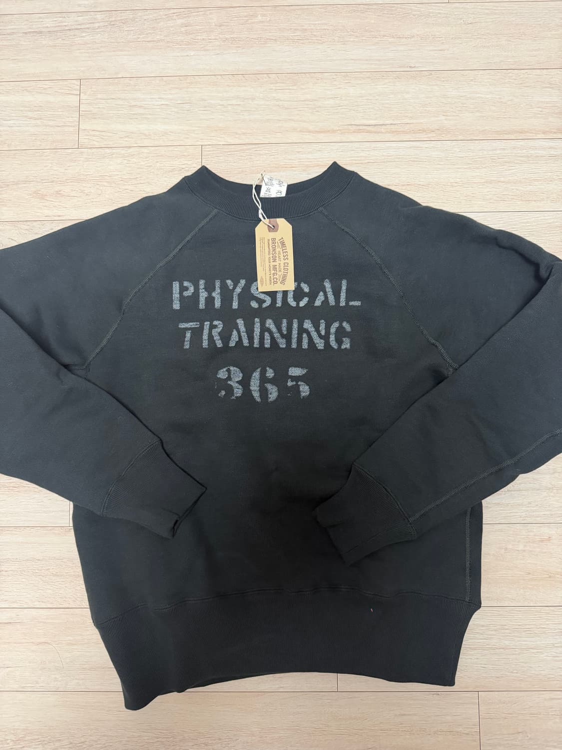 브론슨 피지컬 트레이닝 기모 워싱 맨투맨 38 신품 상품이미지2