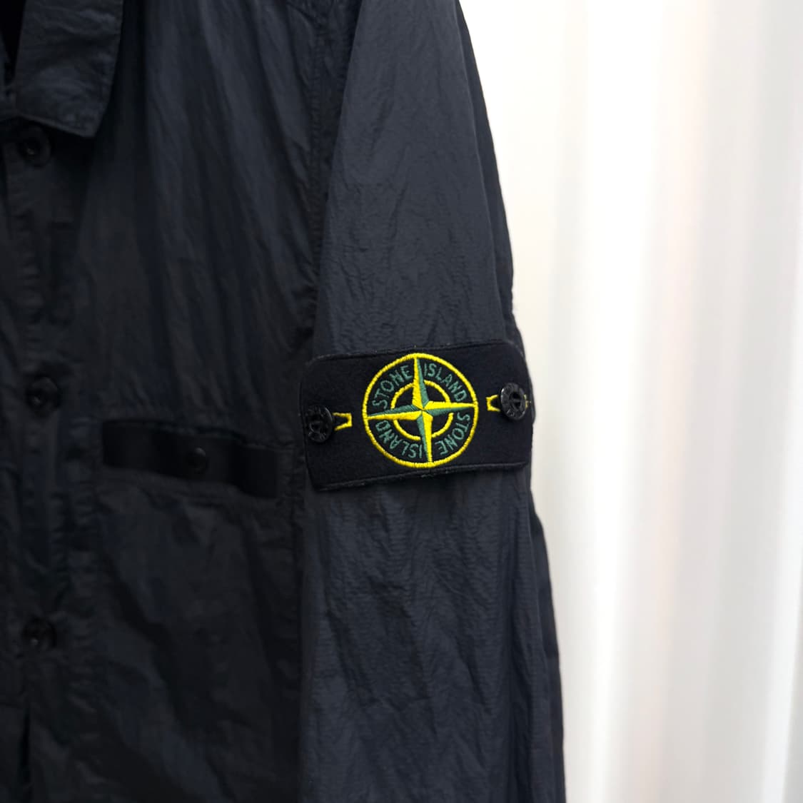 [백화점판 / M] 스톤아일랜드 나일론 메탈 자켓 블랙 상품이미지3