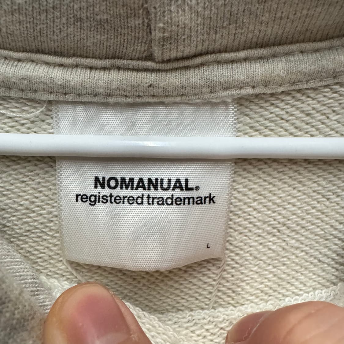 노매뉴얼 오버핏 후드티 L 상품이미지3