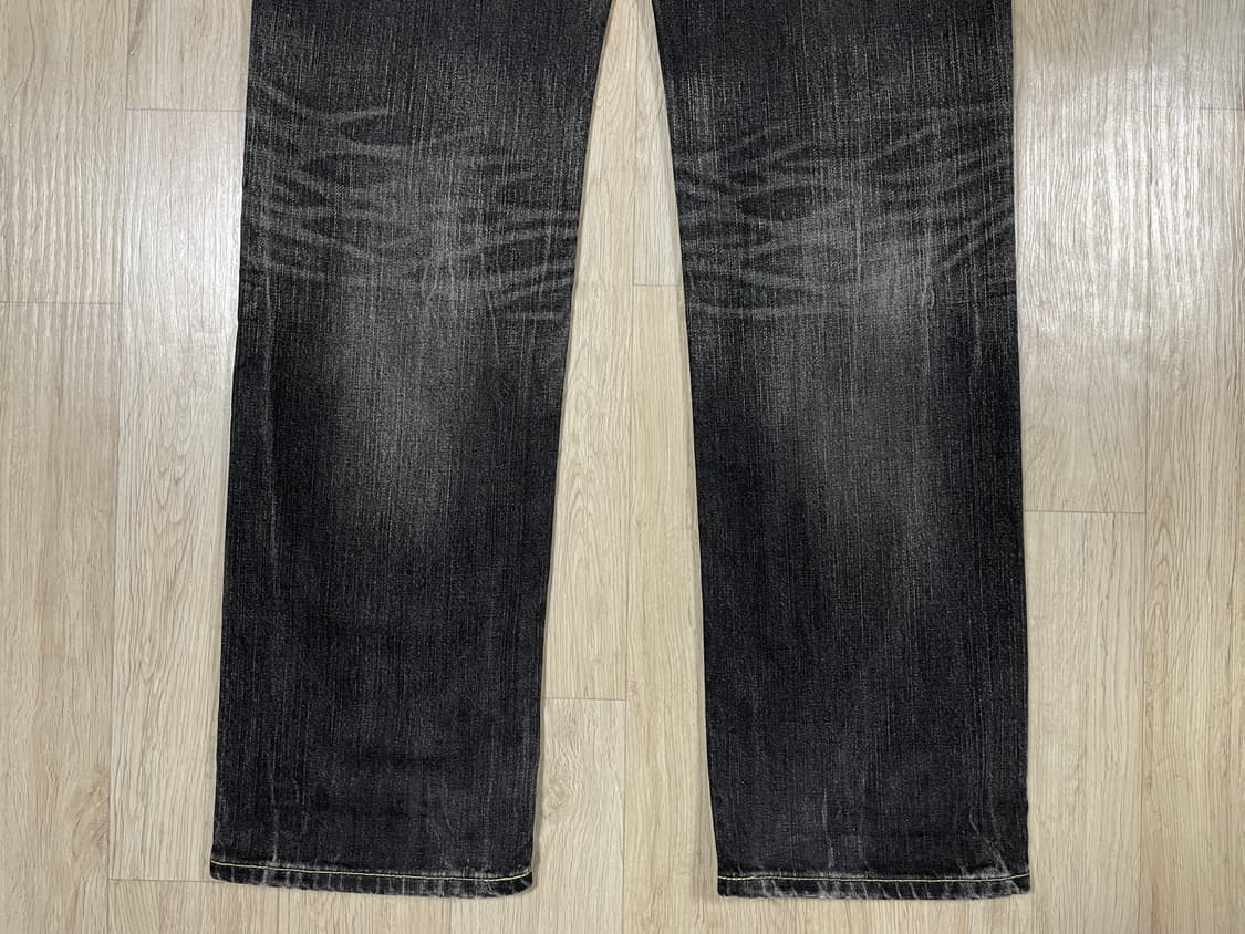 31) 랭글러 재팬 흑청 하드워싱 데님팬츠 상품이미지9