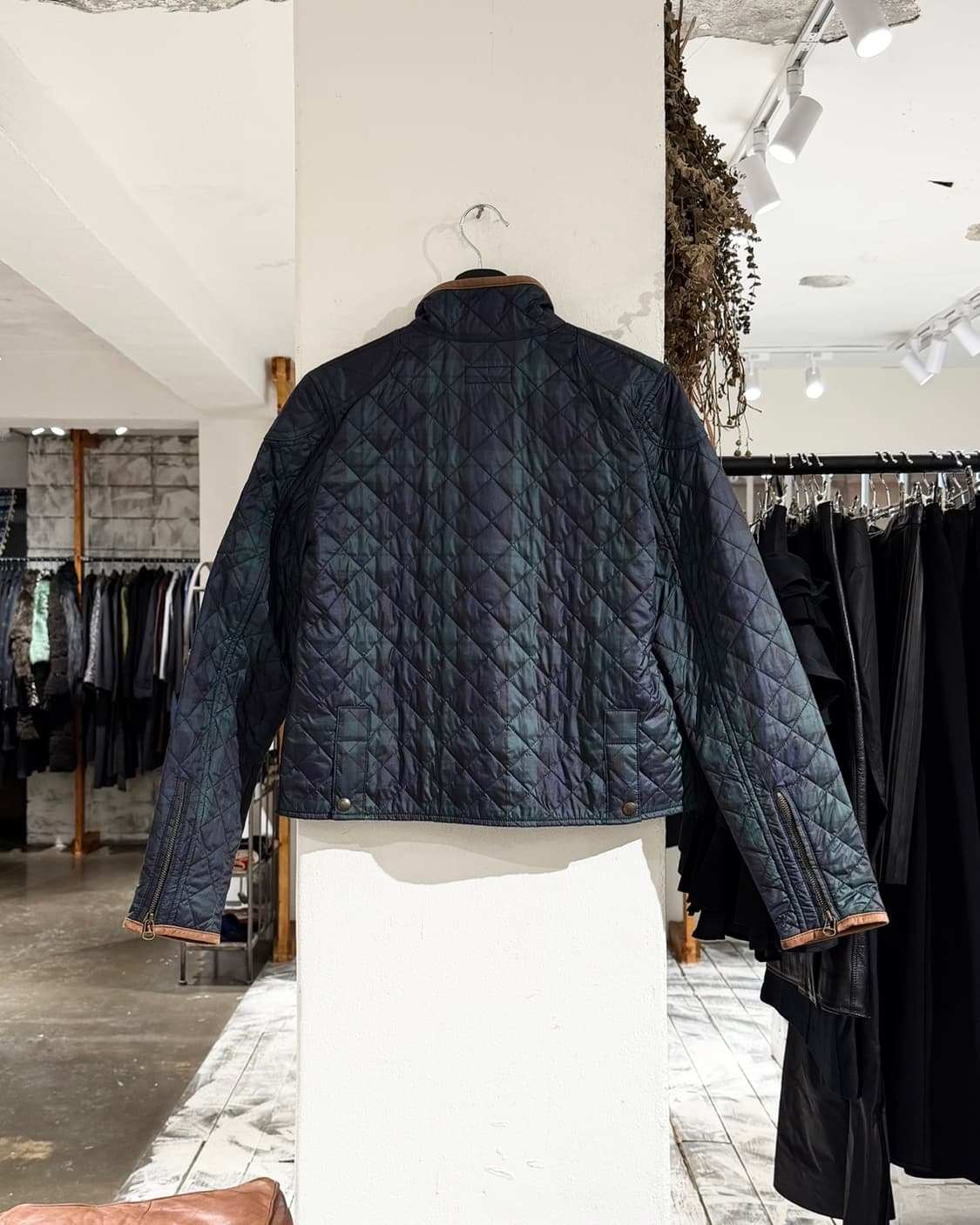 폴로 랄프로렌 그린 블랙와치 타탄 퀼팅 자켓 상품이미지7