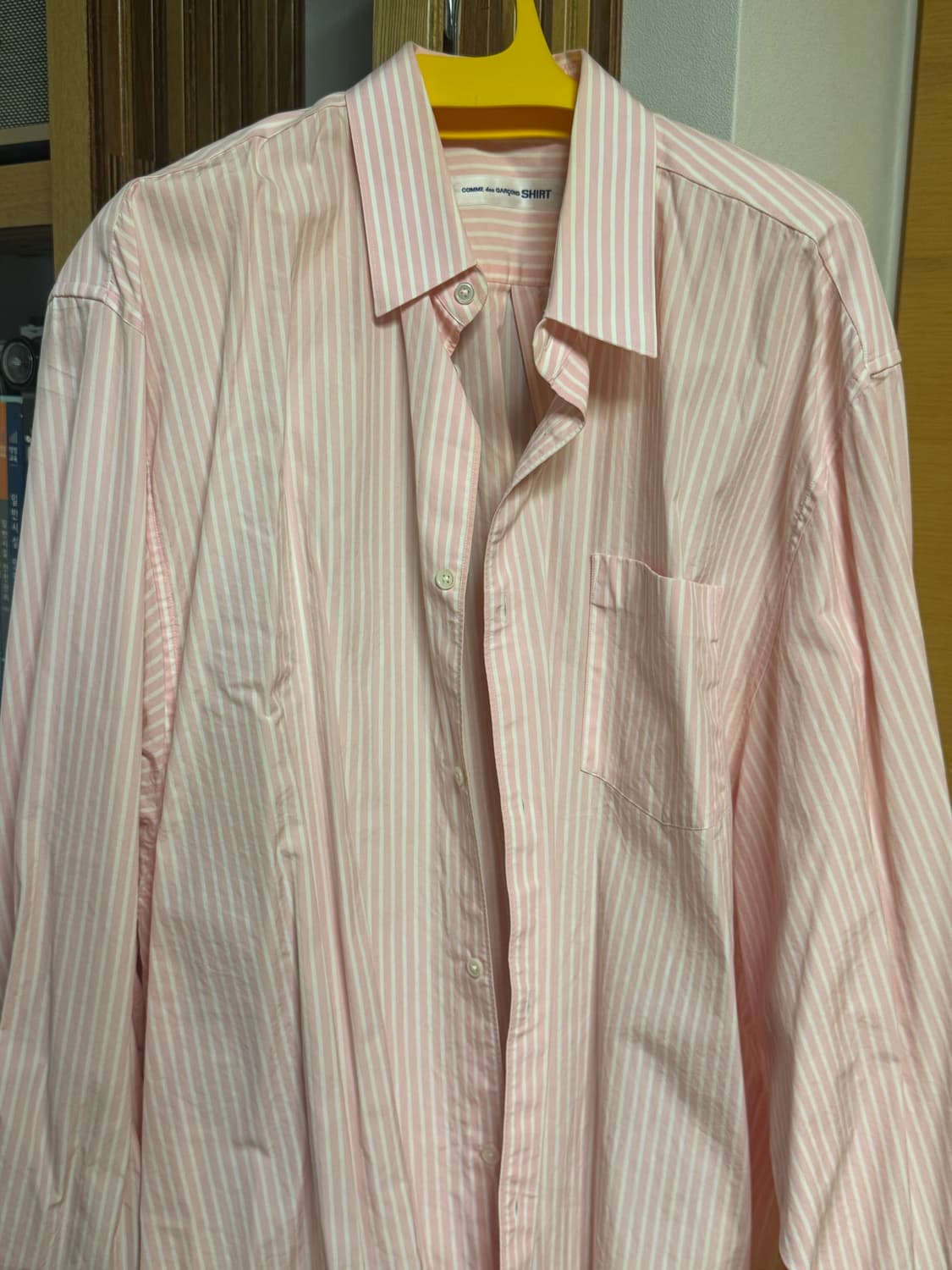 베트멍 꼼데가르송 핑크 셔츠 상품이미지1