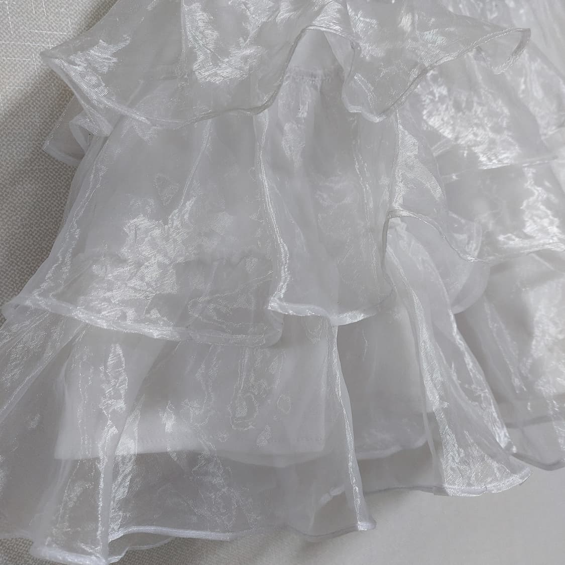 오간자 러플 트리플 캉캉 프릴 스커트 상품이미지2