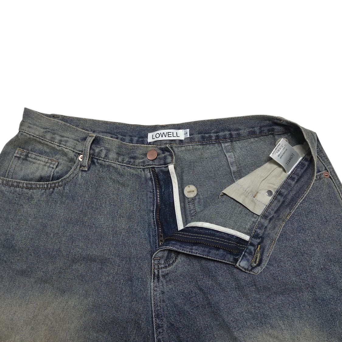 LOWELL 데님 버뮤다 팬츠 청반바지 상품이미지2