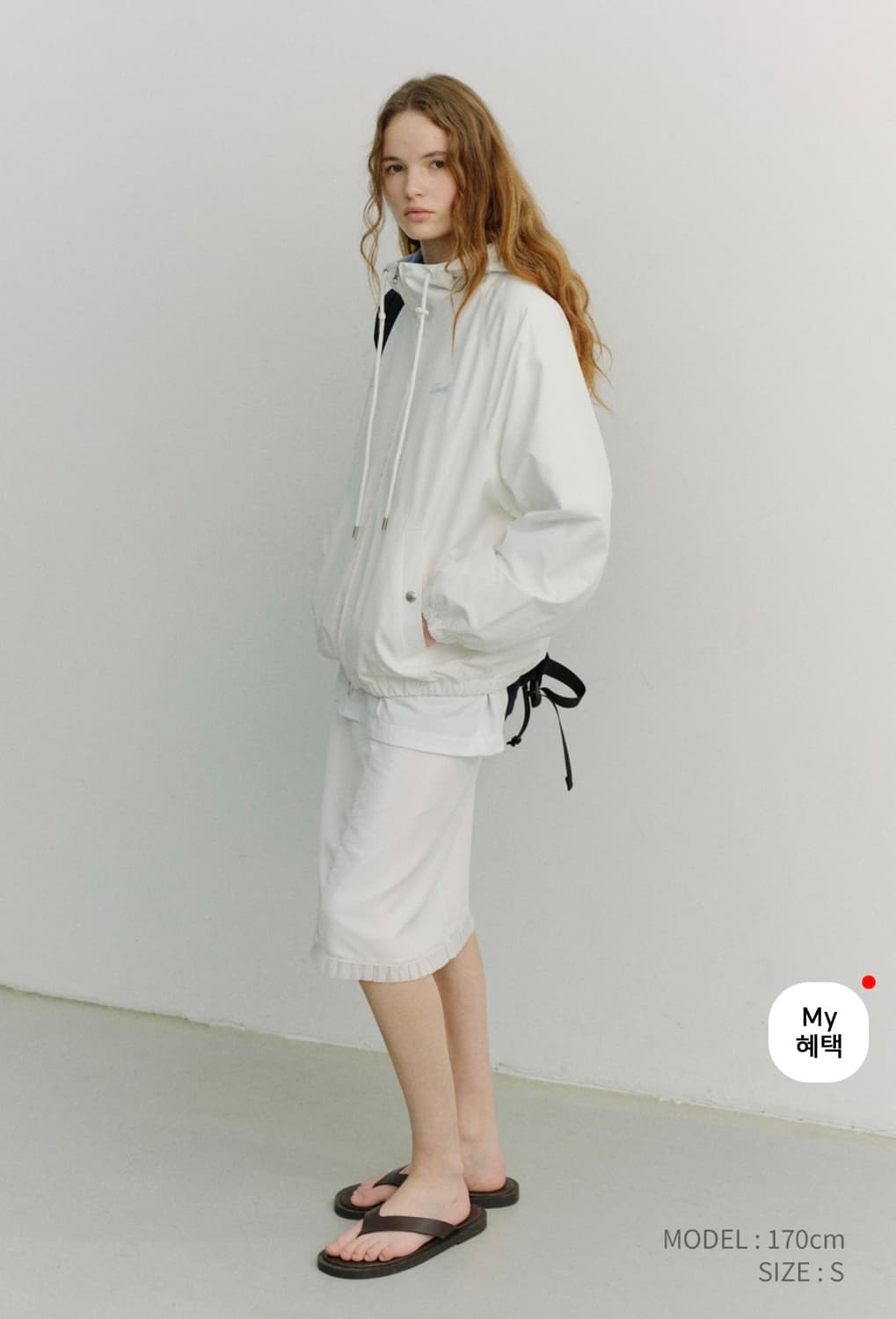 던스트 - 레이스 미디 스커트 ( 화이트 M사이즈 ) 상품이미지2