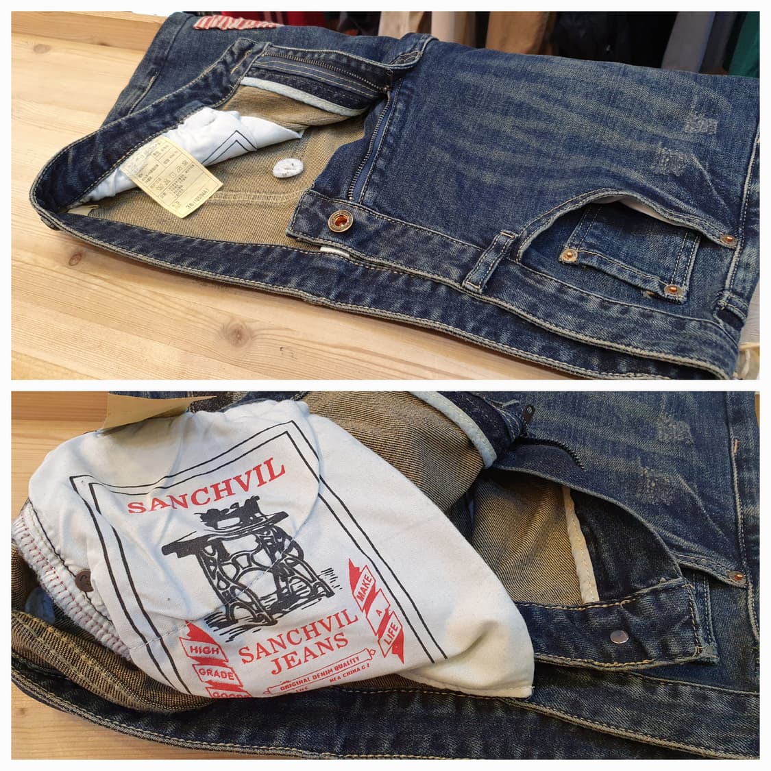 (새상품)36.Sanchvil 패치워크 청바지  상품이미지6