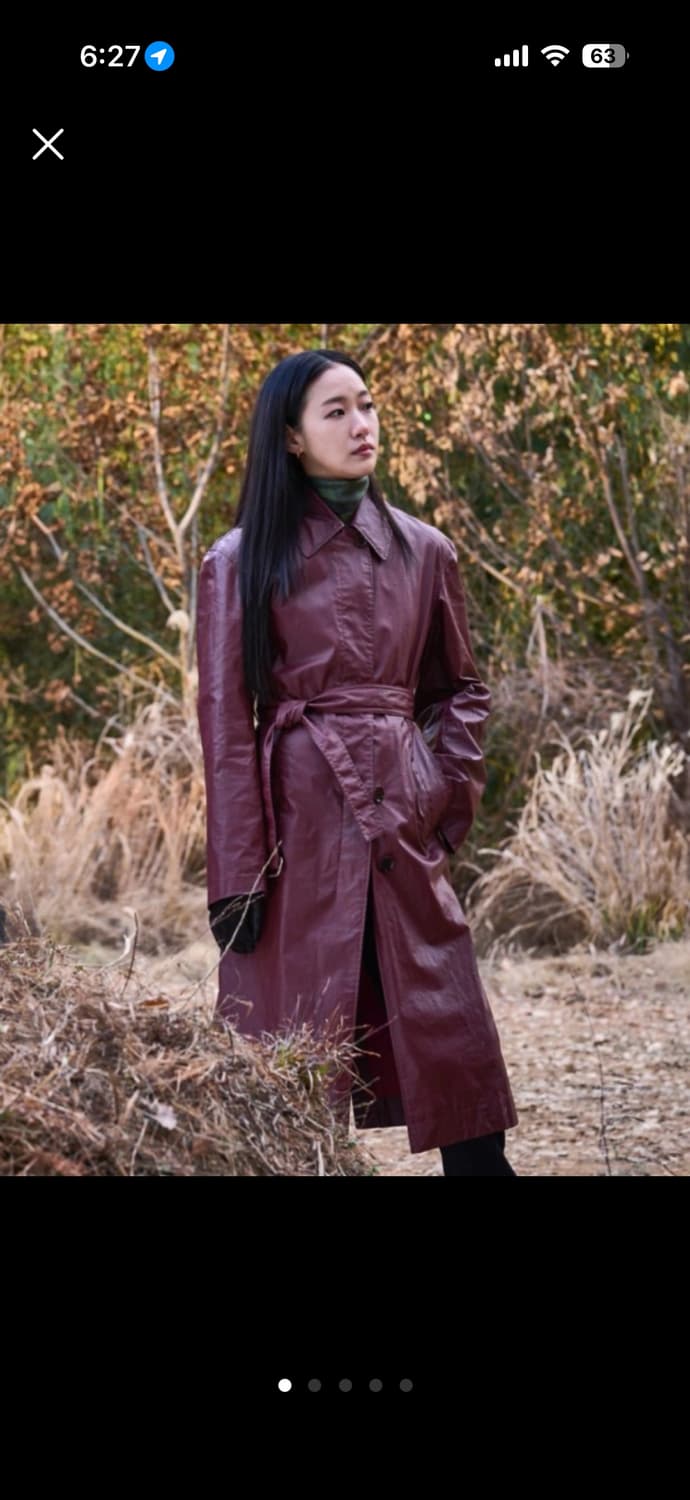 김고은 파묘 가죽 롱코트 (원가 300만원브랜드) 싸게가져가세요!! 상품이미지1