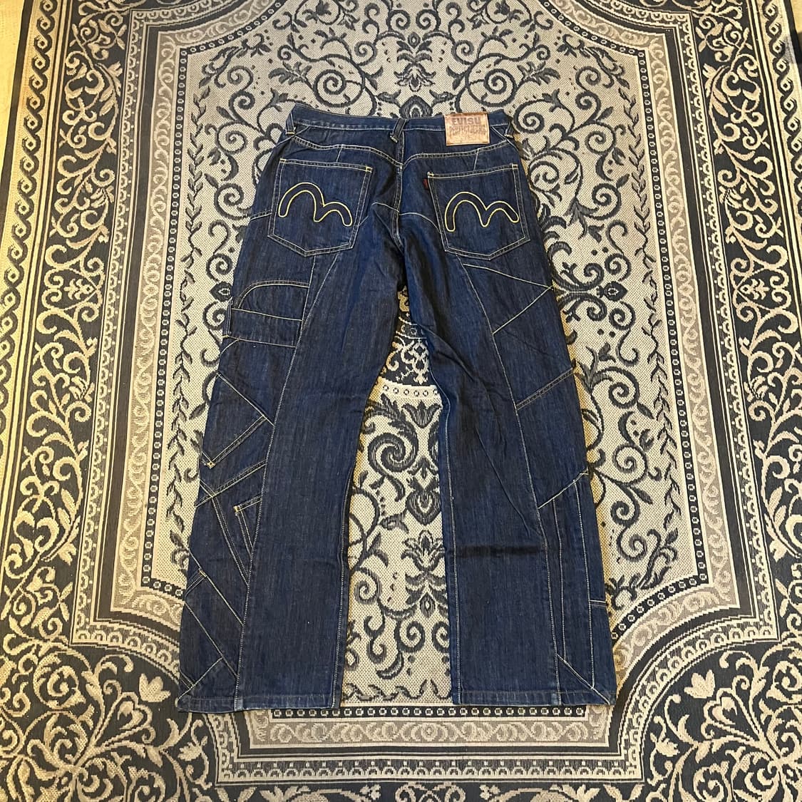 32 에비수 올드스쿨 카펜터 데님 팬츠W2468 상품이미지3