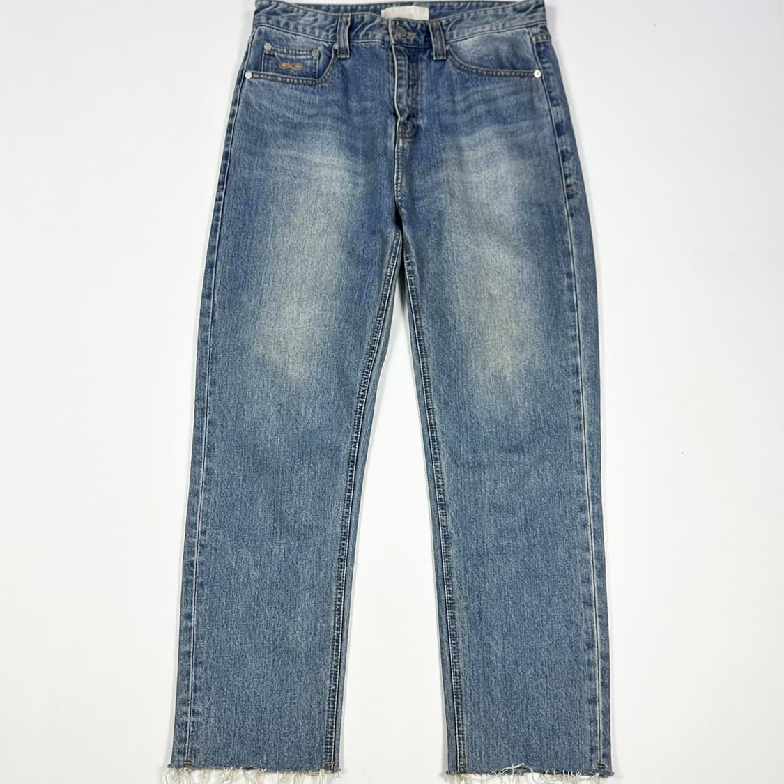 플랙진 PLAC 스티즈 커팅진 데님 팬츠 (32인치) 상품이미지3