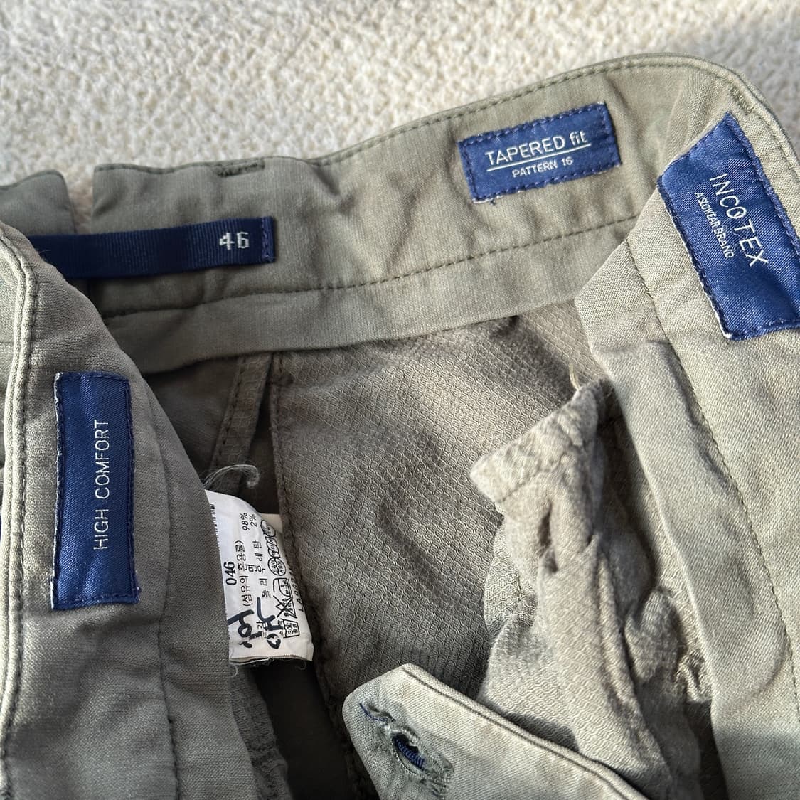 인코텍스 PATTERN 16 테이퍼드 하이 컴포트 코튼 팬츠 상품이미지7