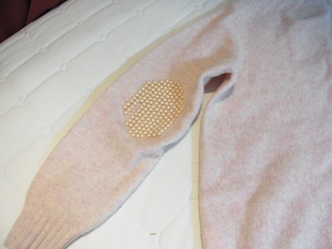 블레스 퍼 패치 니트 상품이미지2