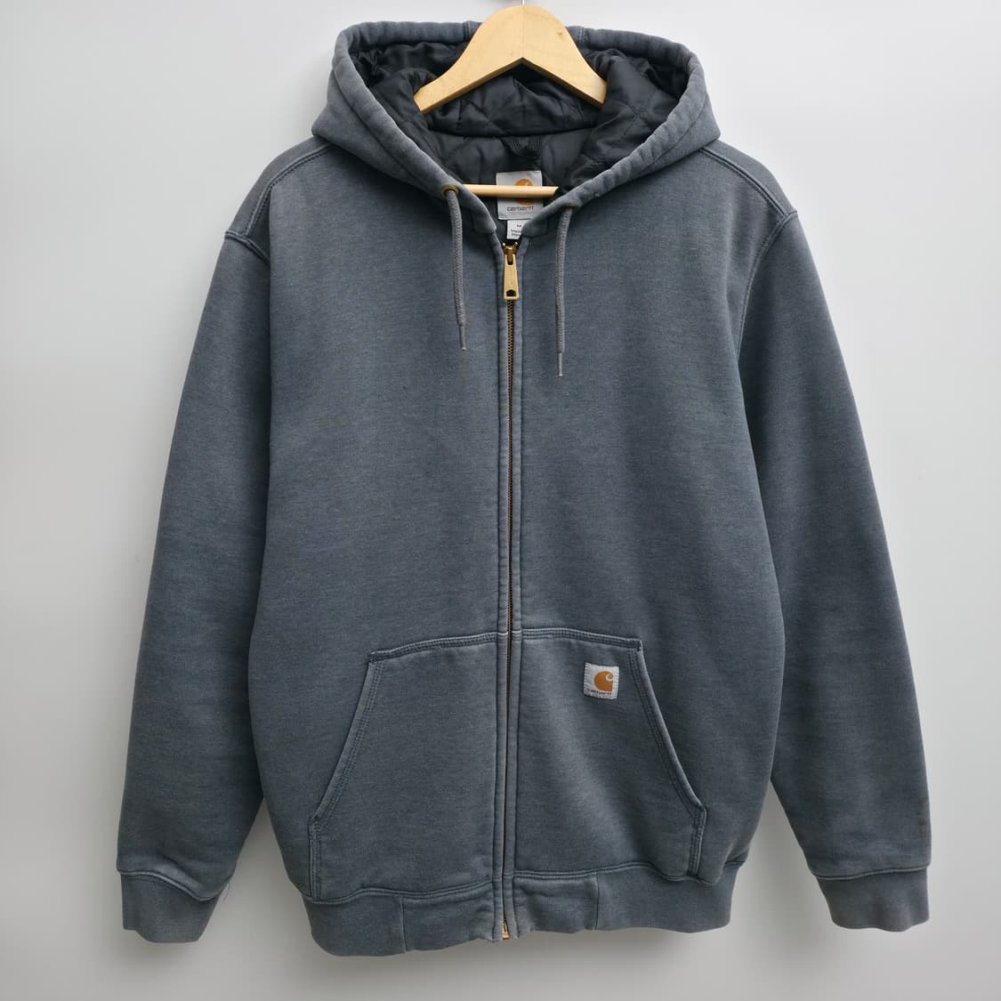 [M] 칼하트 써멀 후드 집업 차콜 그레이 레인 디펜더 상품이미지1
