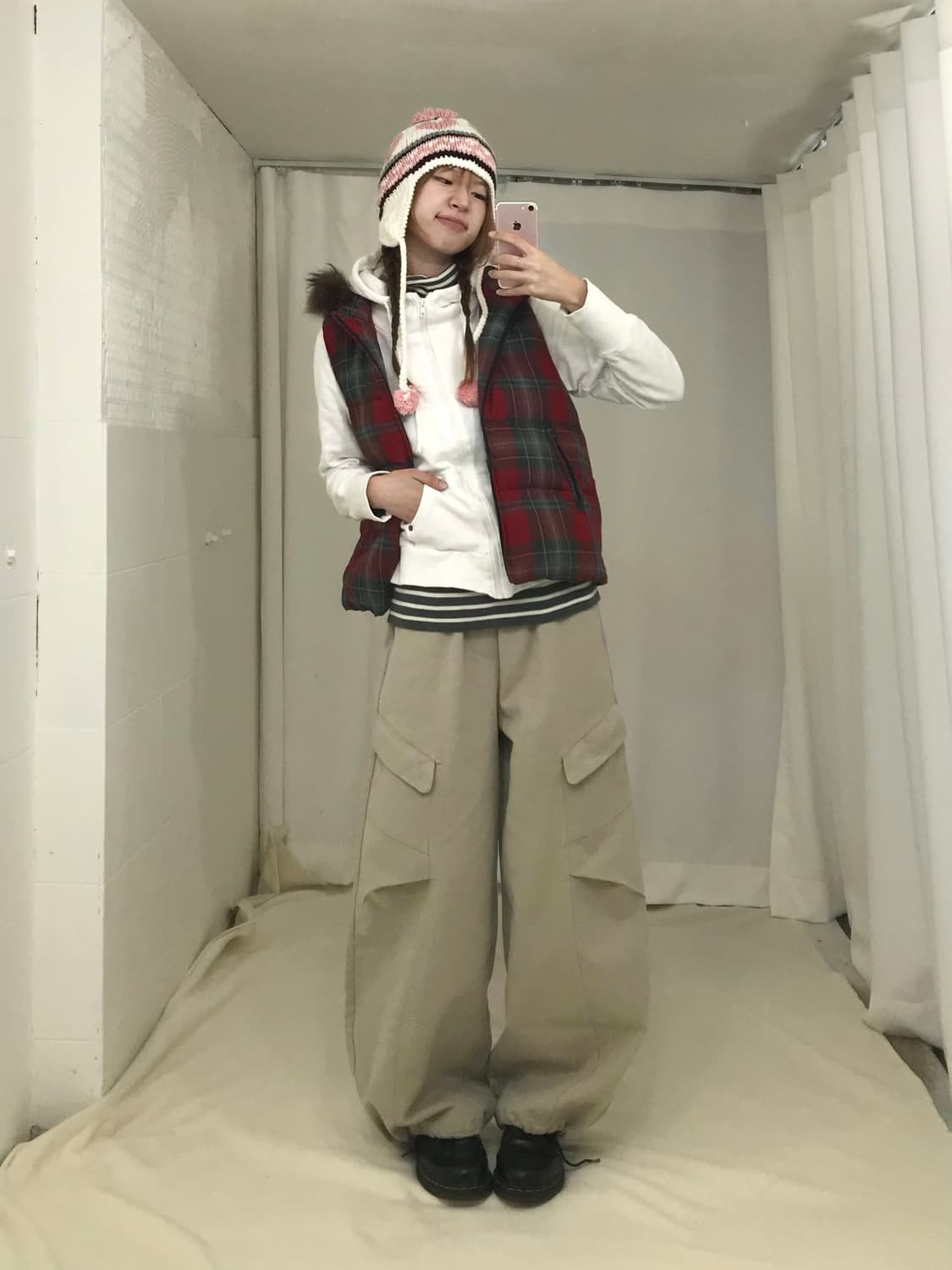 빈티지 겨울 키치 너드 괴짜 코디 세트 상품이미지1