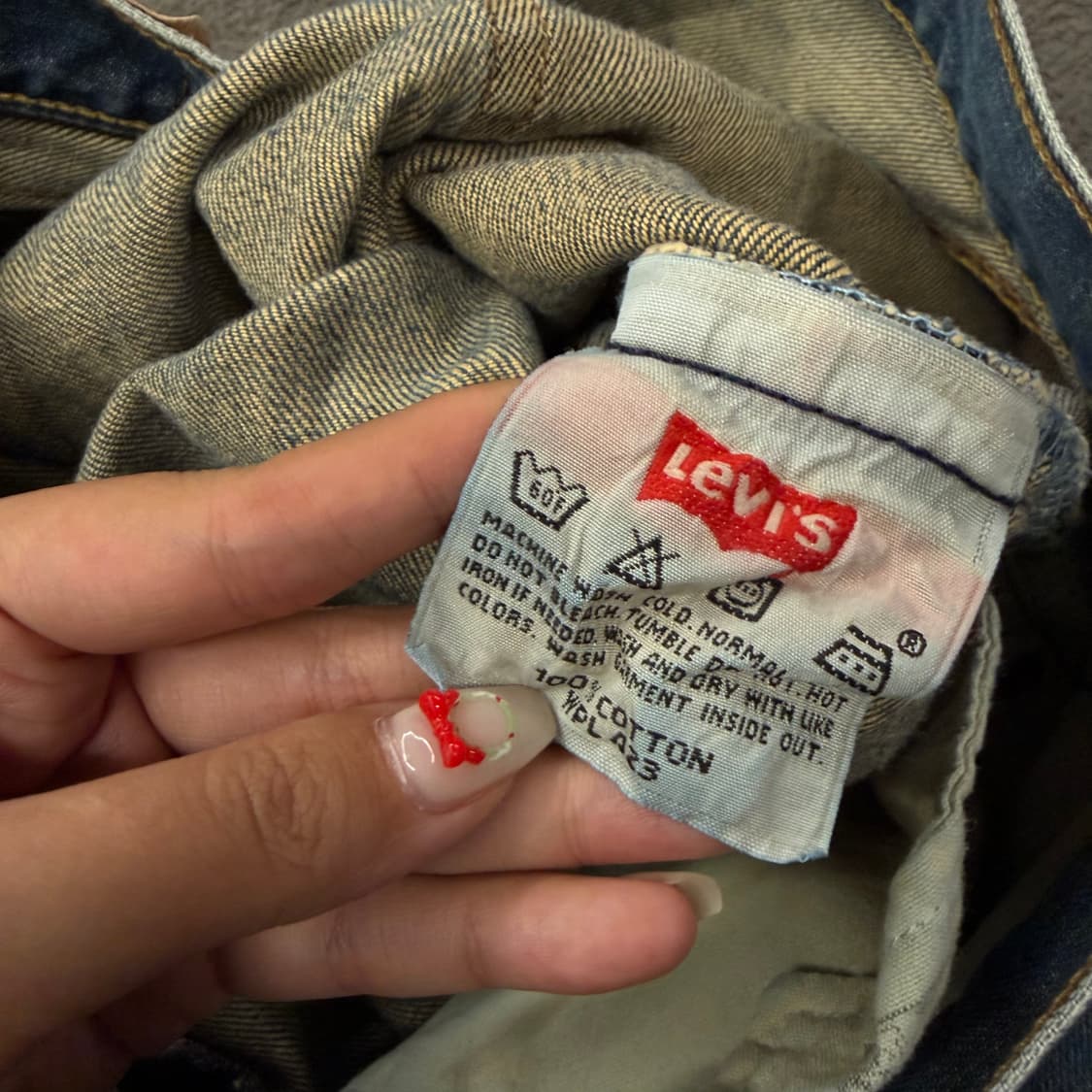 [ 정품/34X30 ] 리바이스 501 데님 청바지 상품이미지5