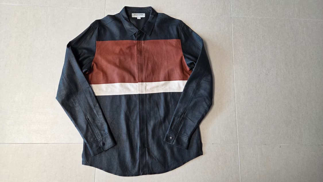 솔리드 옴므 고트 스킨 염소 가죽 셔츠 자켓 상품이미지2