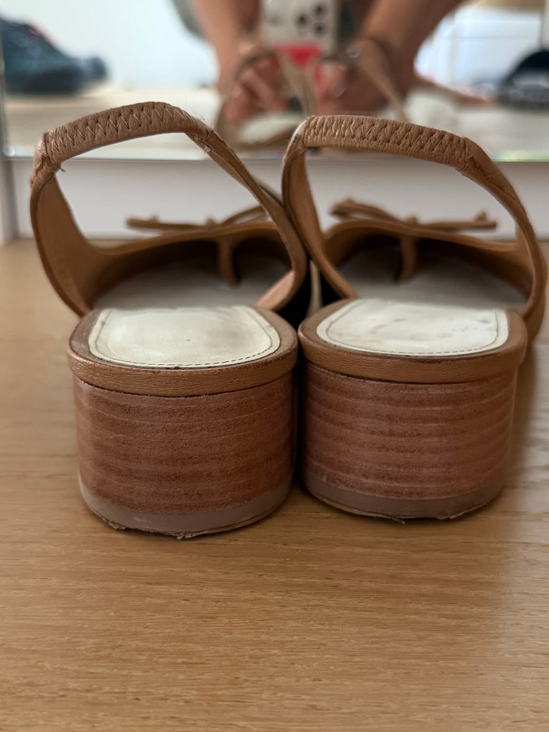 메종마르지엘라 타비 슬링백 힐 카멜 상품이미지3