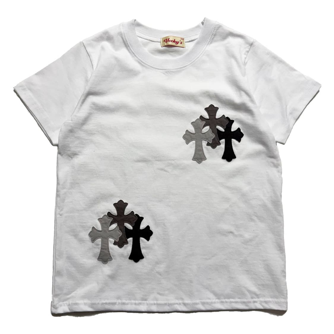 새상품 여자 라운드넥 반팔티 (화이트) 상품이미지1