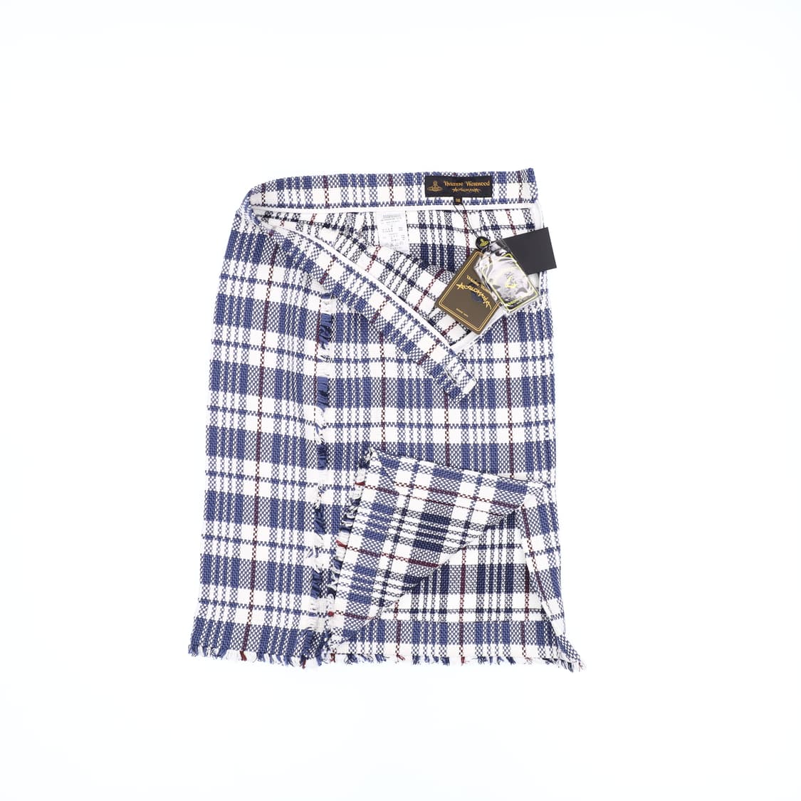 [38] 새상품 비비안 웨스트 우드 체크 트위드 치마 스커트 N6899 상품이미지6