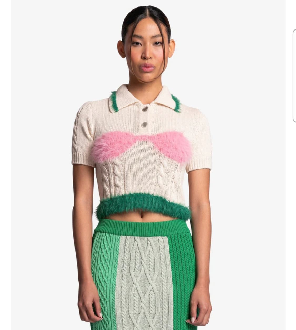 앤더슨벨 란제리 인타르시아 니트탑XS 상품이미지10