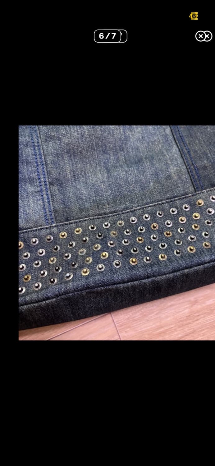 디젤 빈티지 진청 데님 토트백 상품이미지6