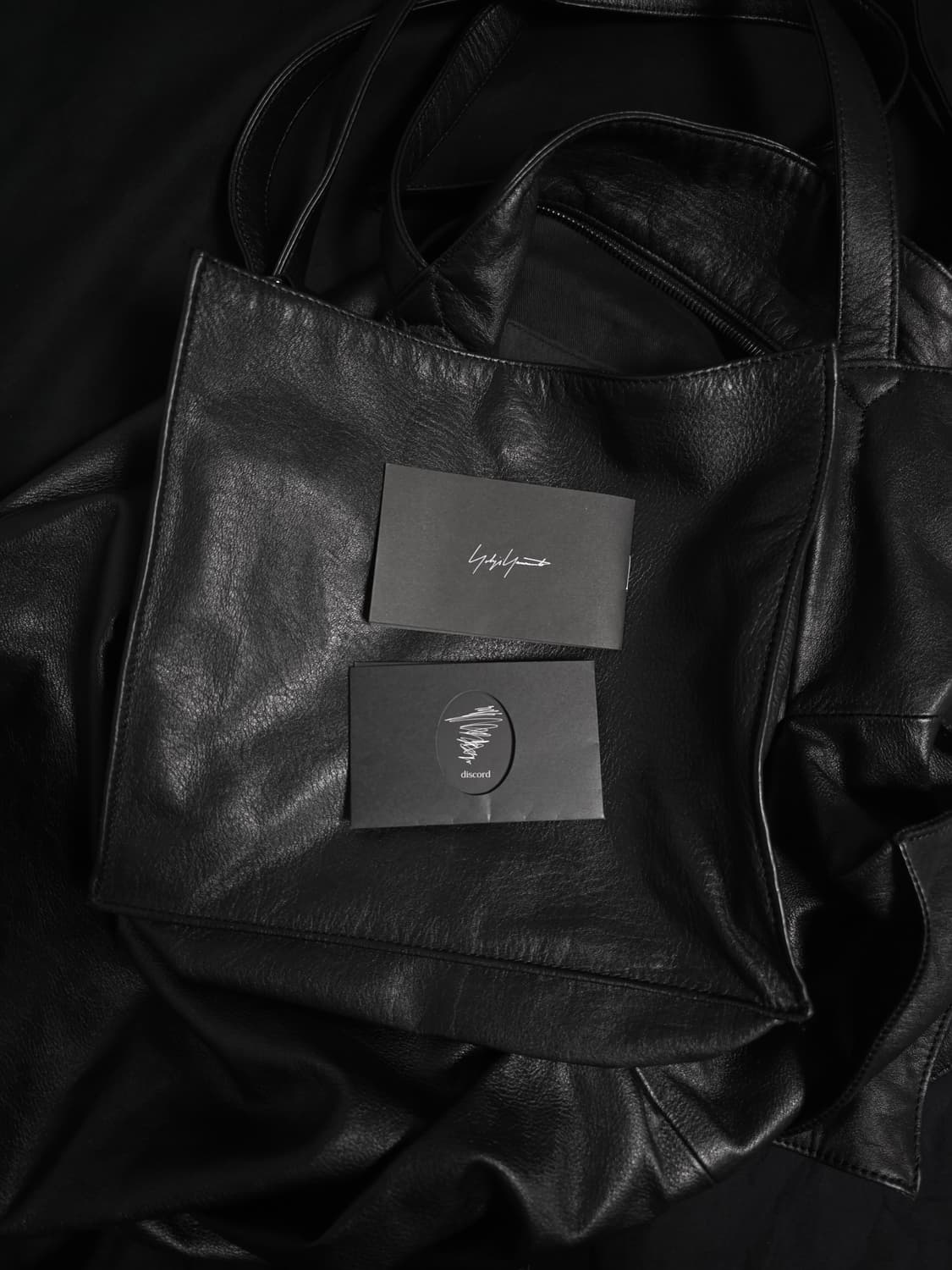 Yohji Yamamoto CUBIC 레더 토트 크로스백 상품이미지3