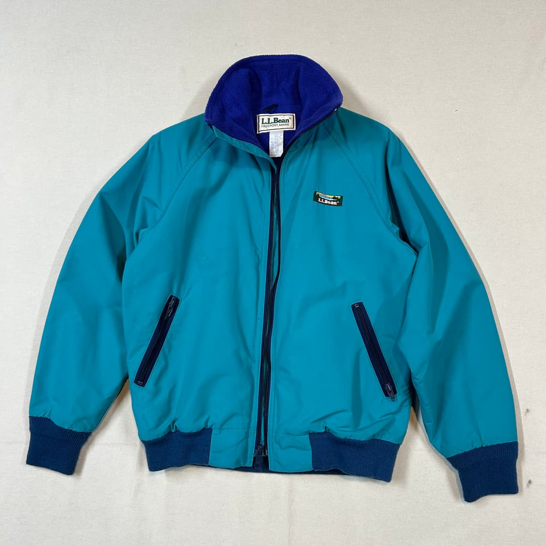 여S) 엘엘빈 L.L.Bean 빈티지 블루종 웜업 자켓 USA 상품이미지1