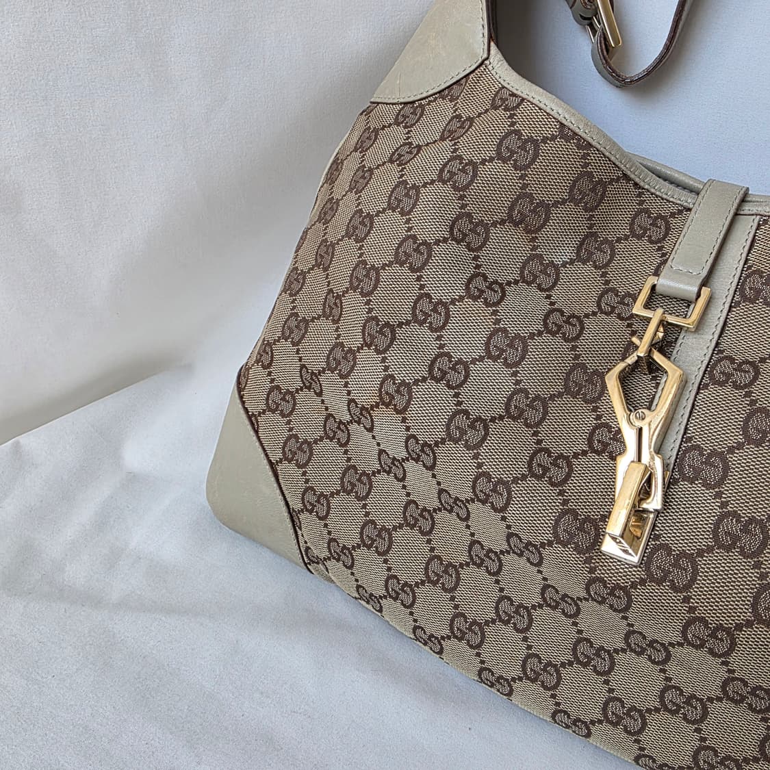 [정품 GUCCI] 구찌 GG 캔버스 재키백 호보 숄더백 상품이미지3