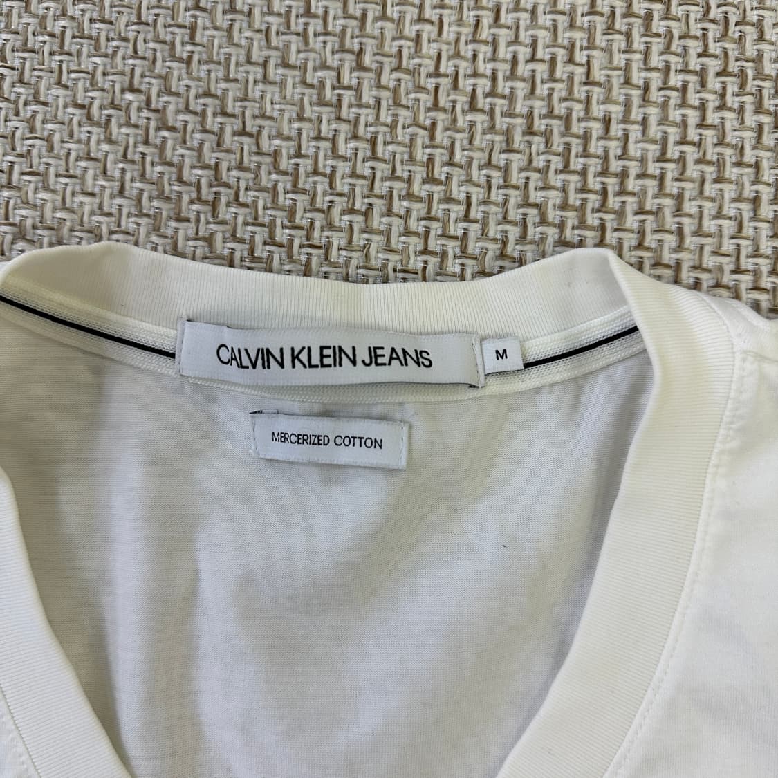 M 캘빈클라인진스 브이넥 반팔 티셔츠 0403D 상품이미지2