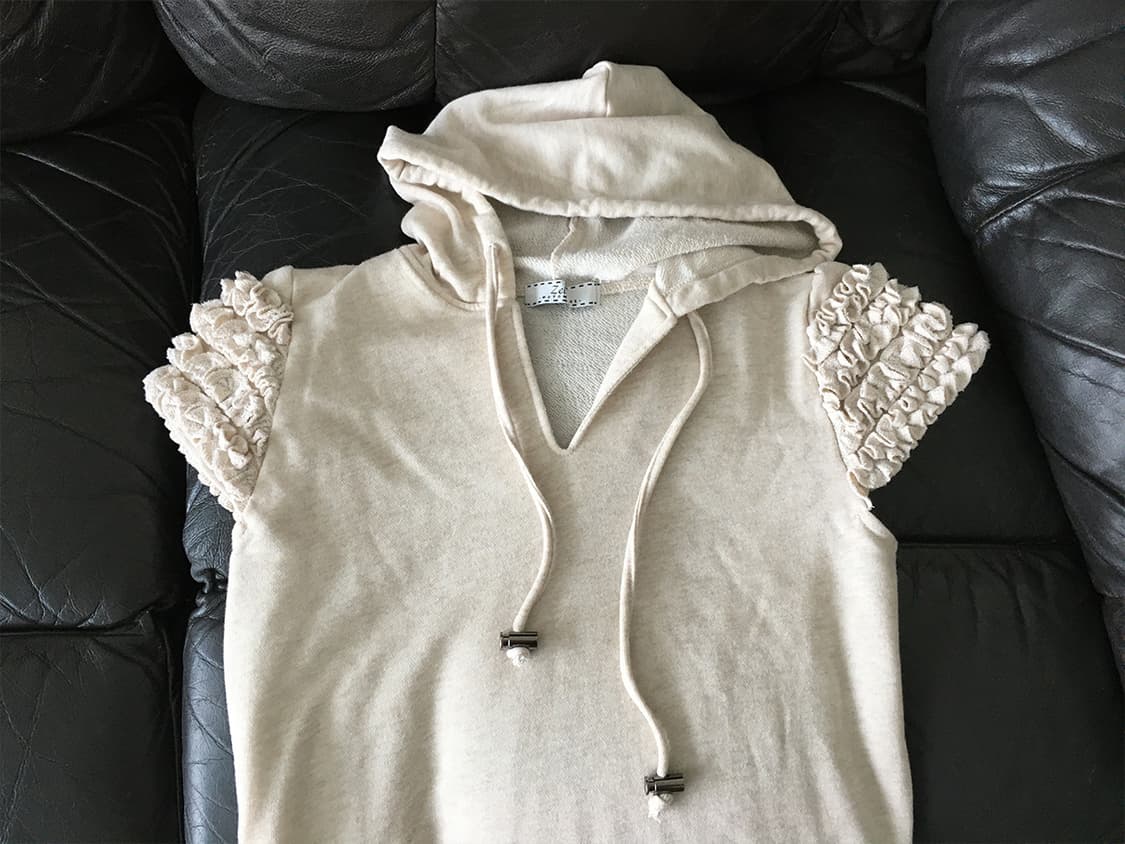 ruffle sleeve hoodie dress 상품이미지3