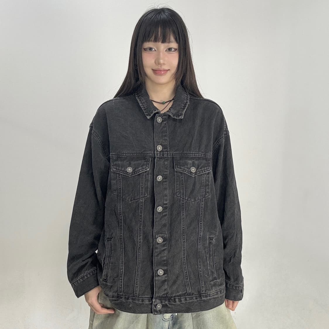 Vtg 흑청 데님 자켓 상품이미지1