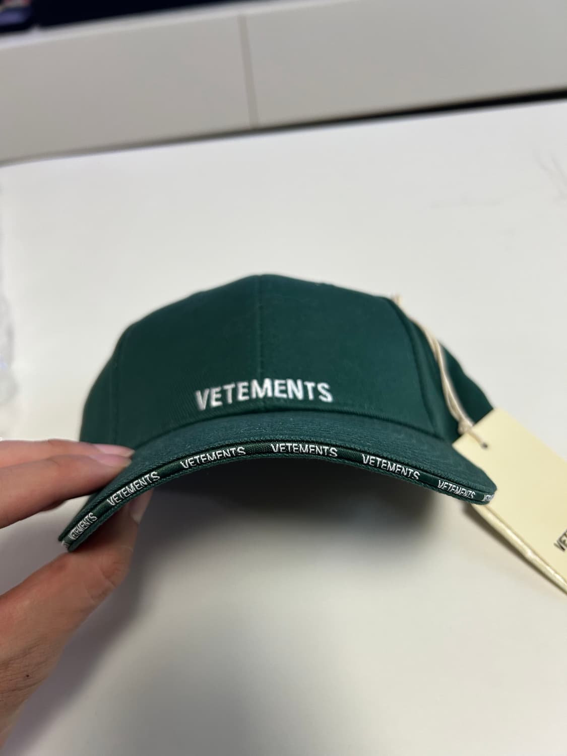베트멍 자수로고 볼캡 모자 그린 새상품 상품이미지1