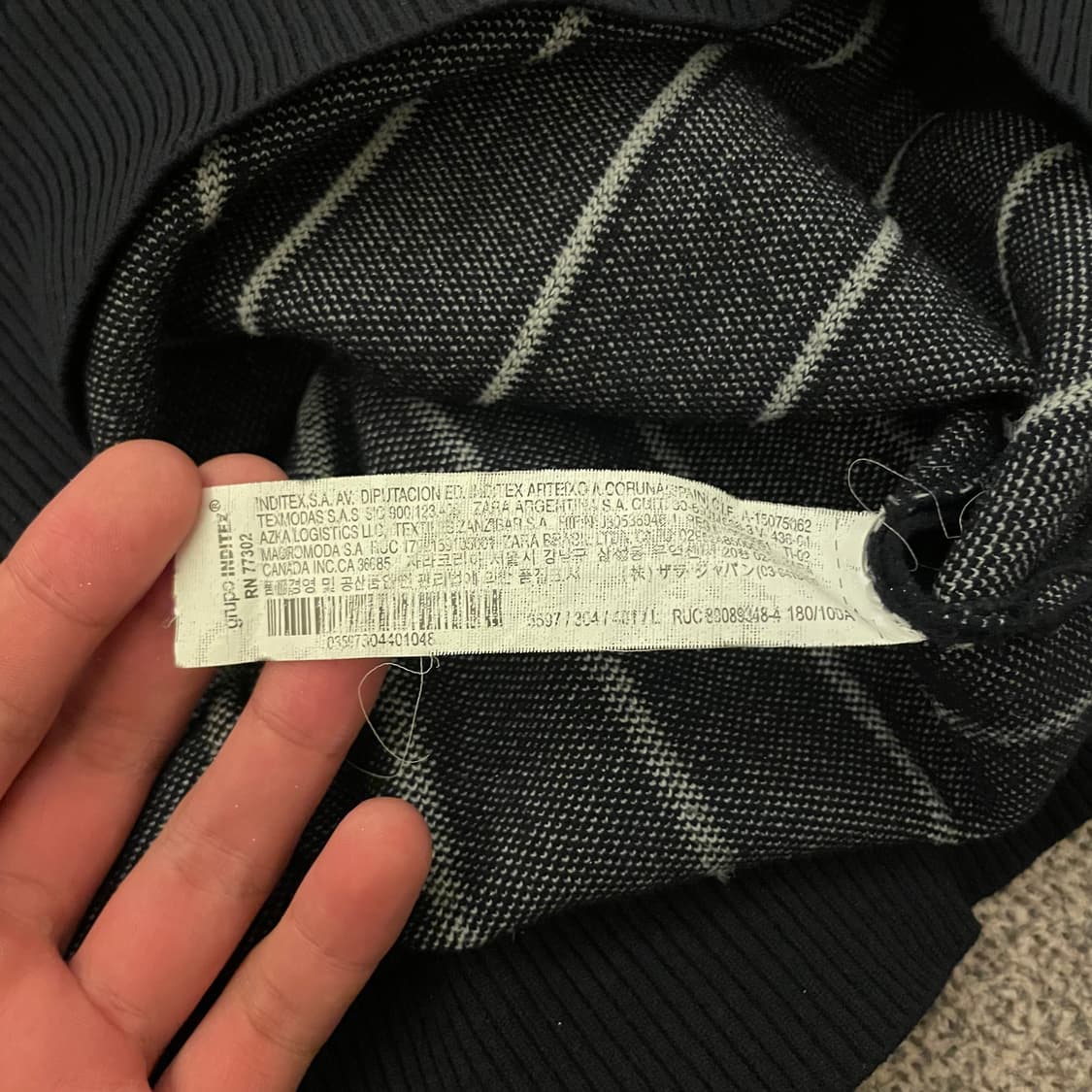 자라 스트라이프 니트 상품이미지6