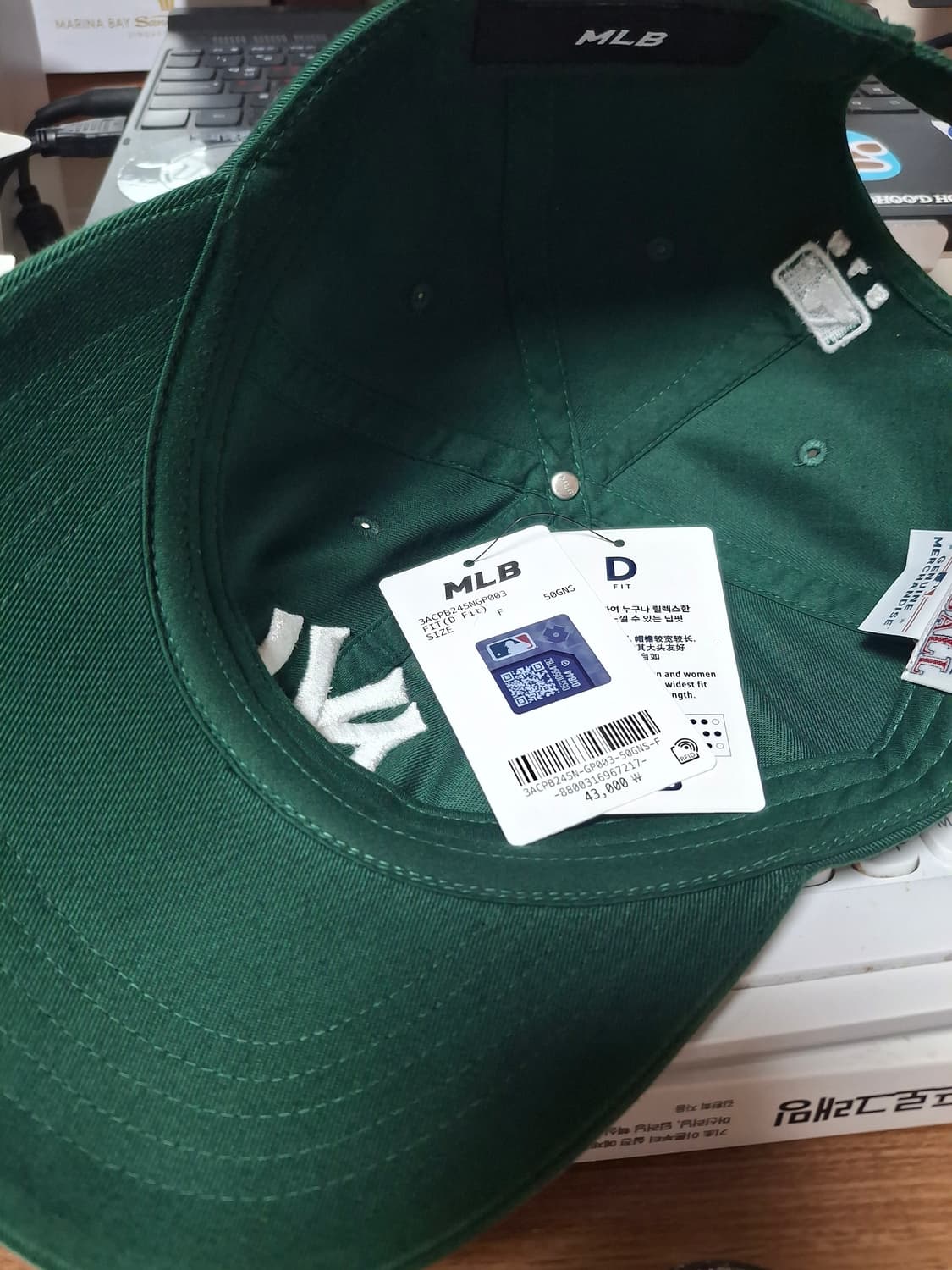 MLB 양키스 볼캡 그린 상품이미지2