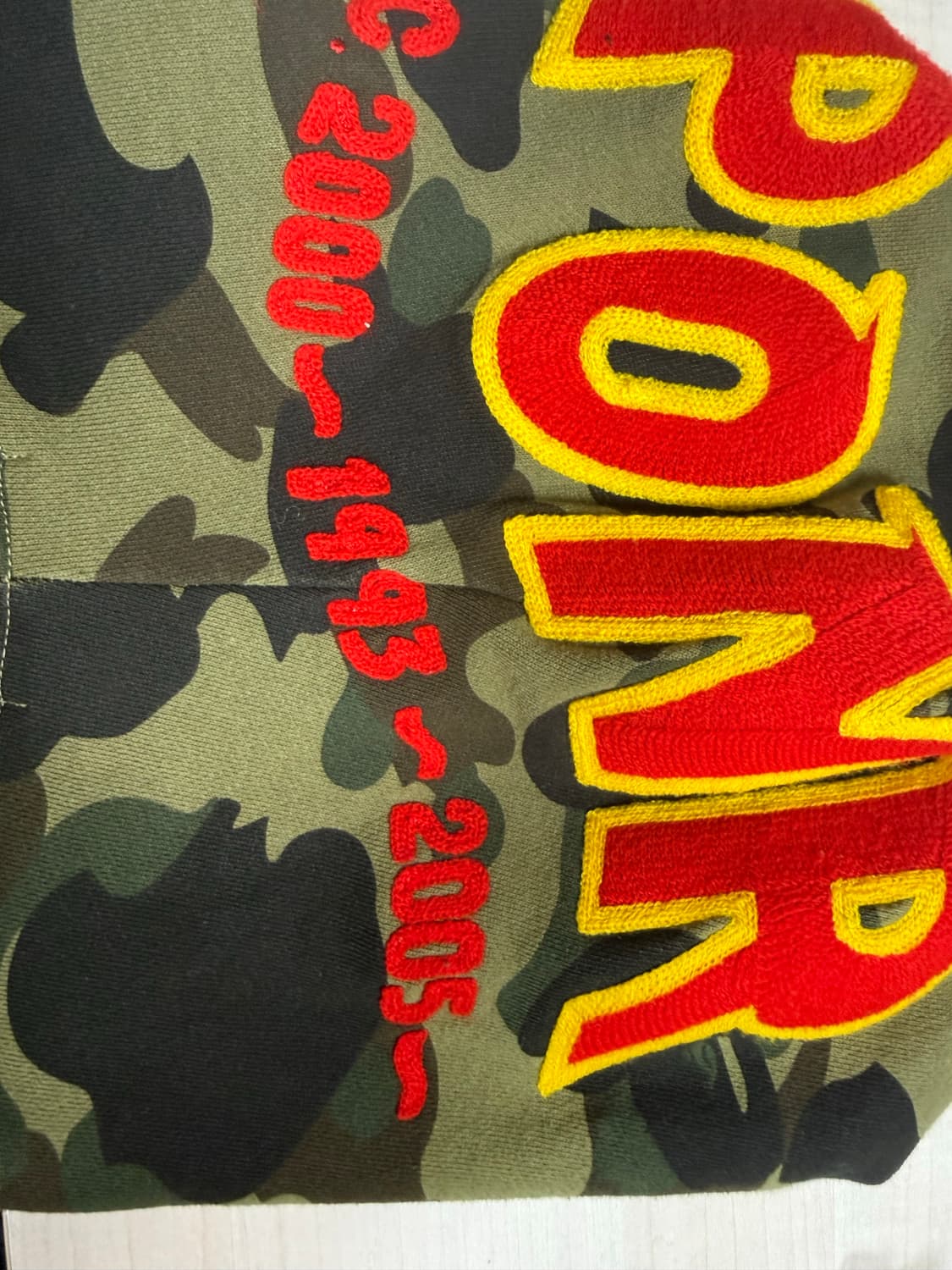 베이프 PONR 퍼스트 카모 샤크 후드집업 녹계 상품이미지3