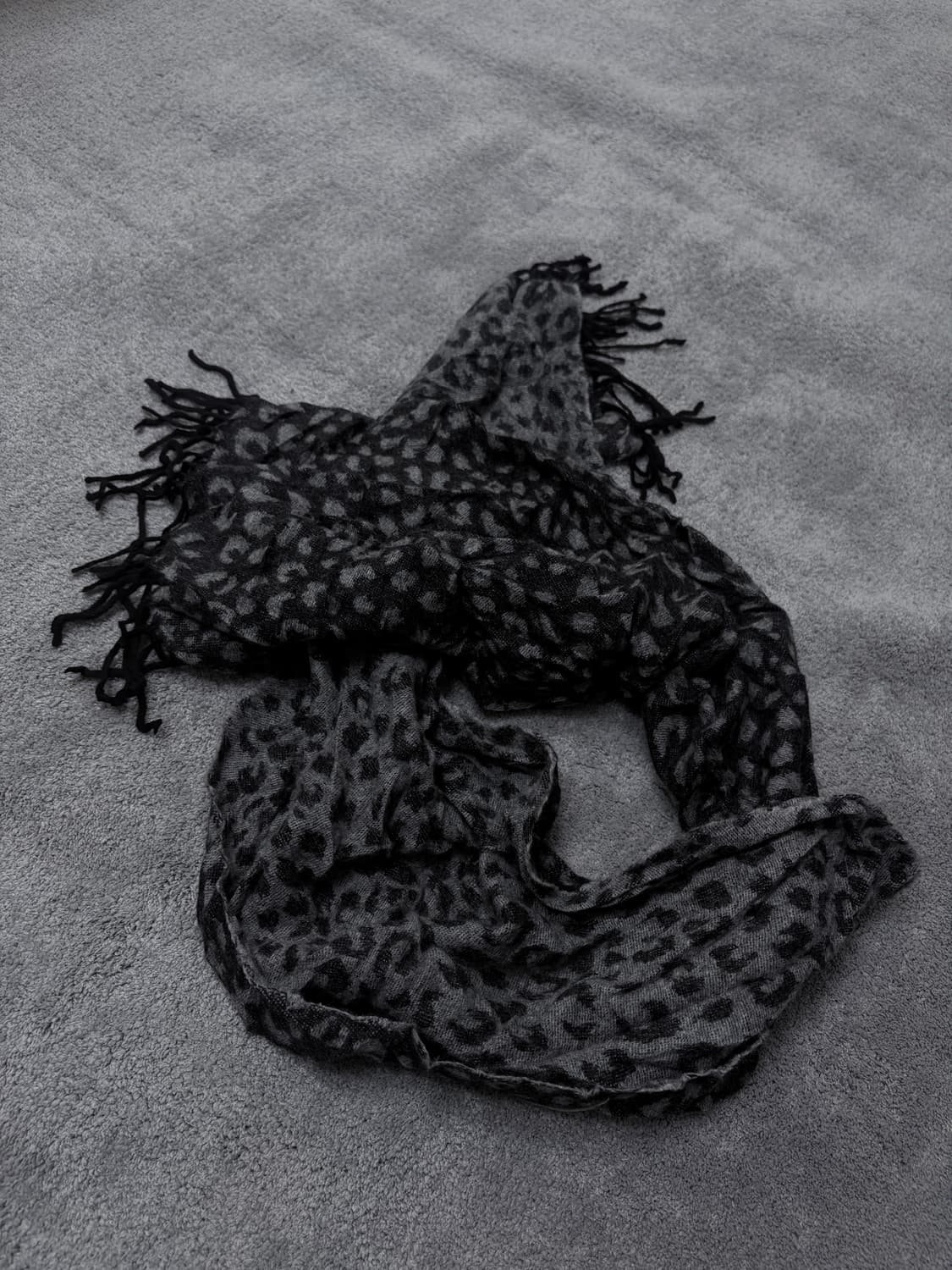 Vintage V-kei,punk leopard muffler 상품이미지1