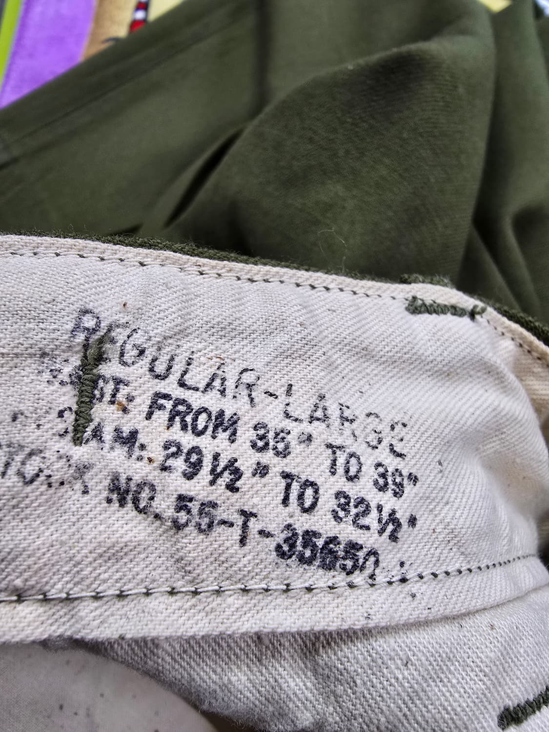 미군 M-1951 카키색 울 팬츠 (1512) 상품이미지6