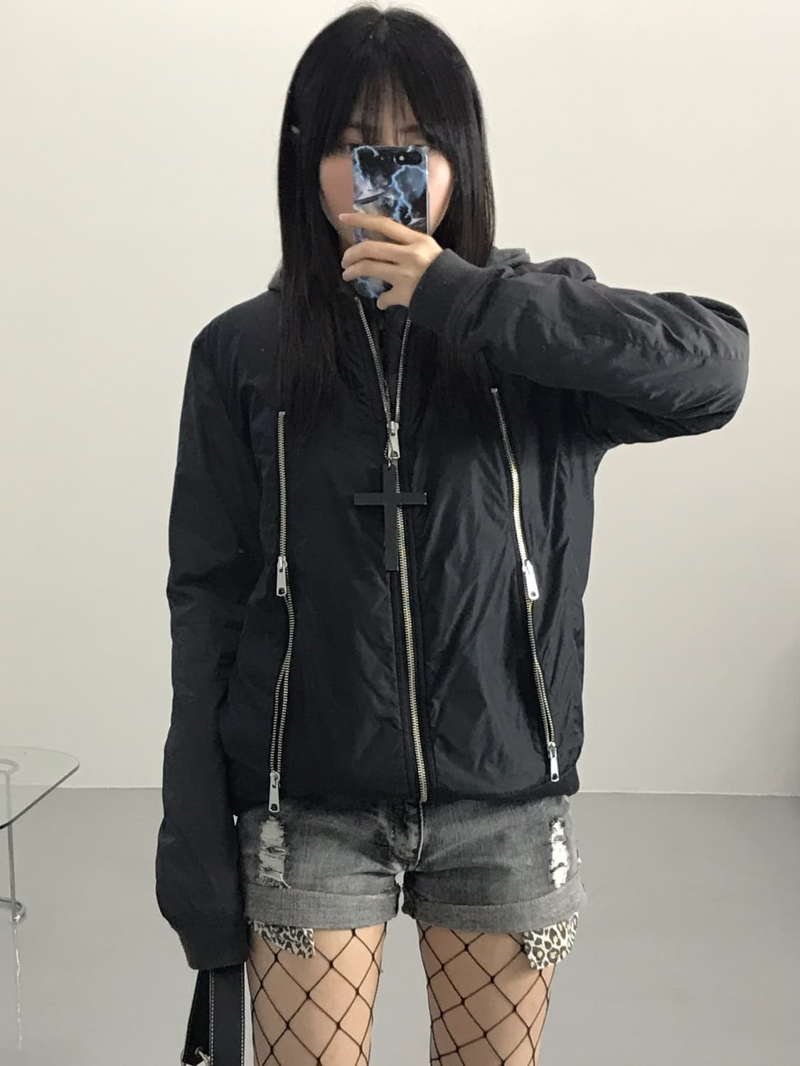 Moussy Zipper Details Blousons 상품이미지1