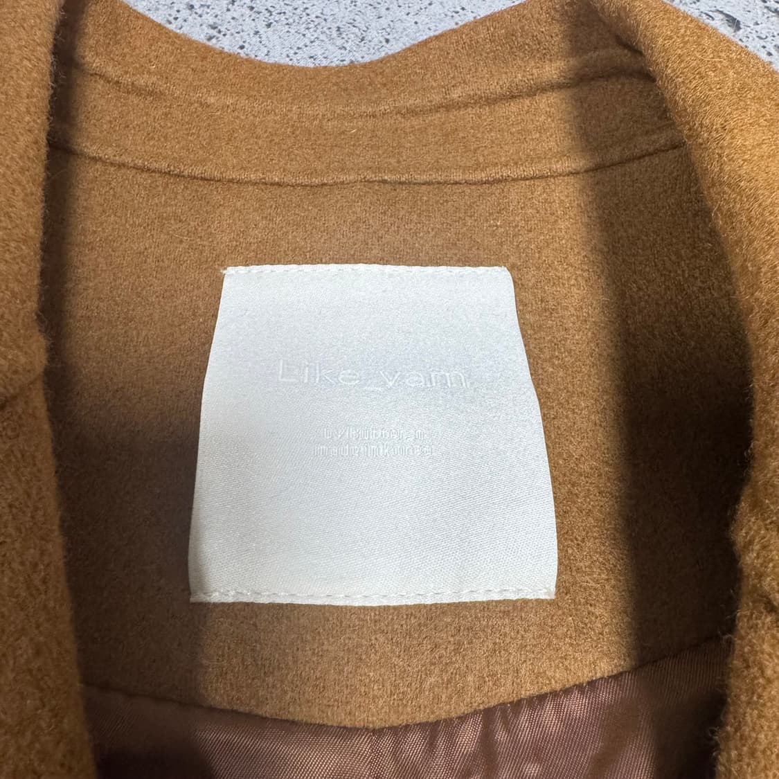  (바배) Like vam 카멜 색상 울 롱코트 상품이미지2